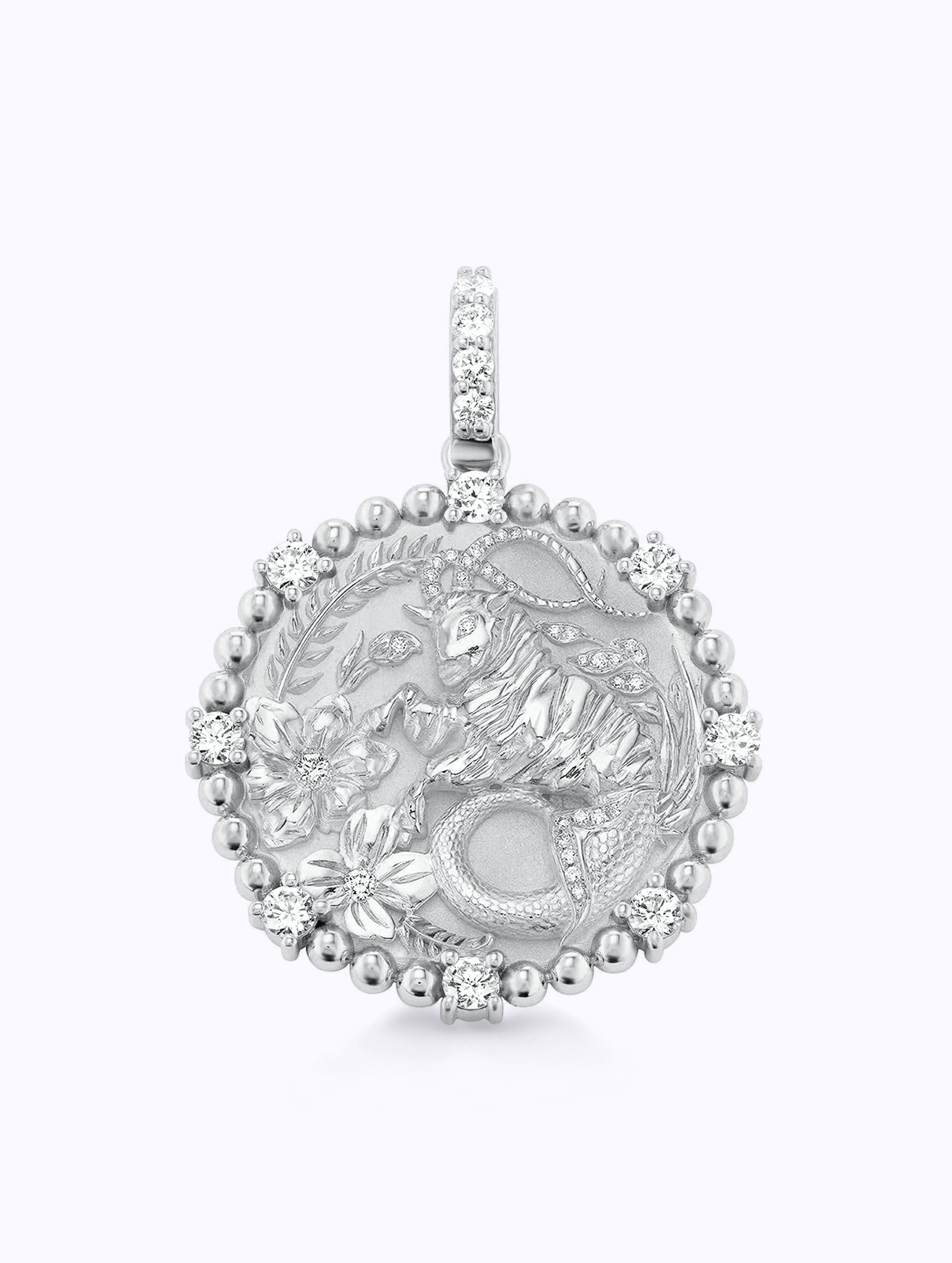 8 DIAMOND ZODIAC MEDALLION