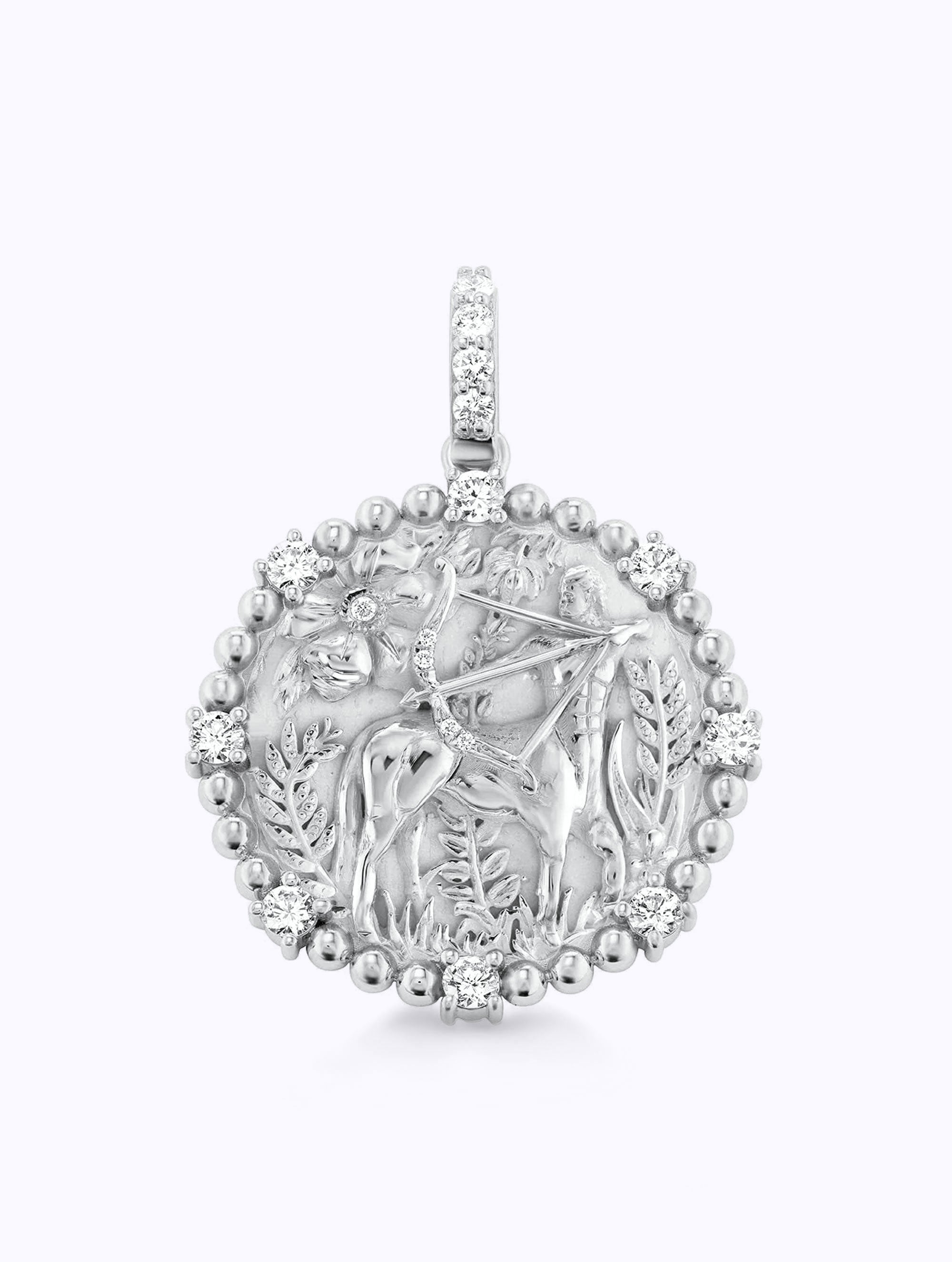 8 DIAMOND ZODIAC MEDALLION