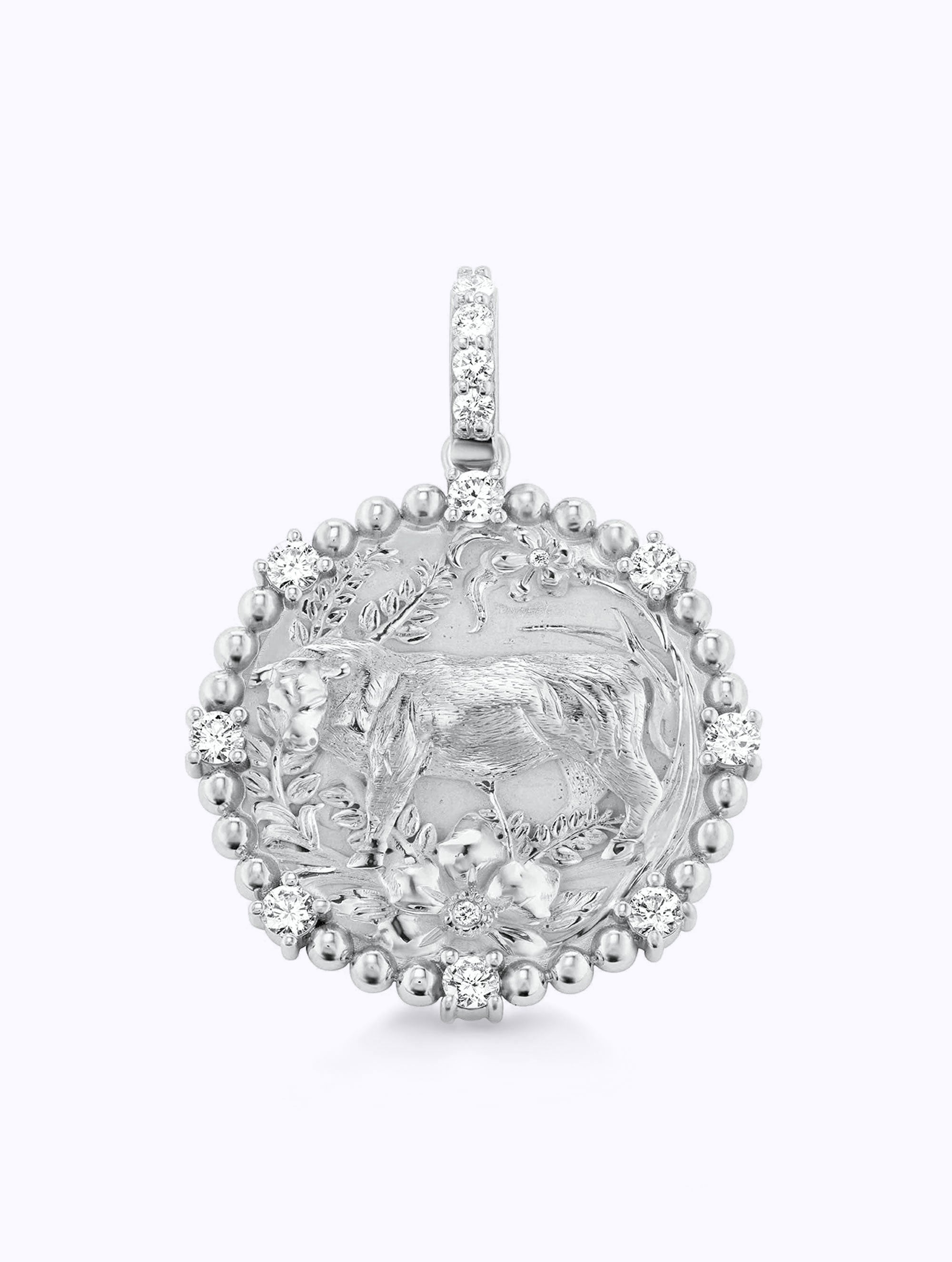 8 DIAMOND ZODIAC MEDALLION