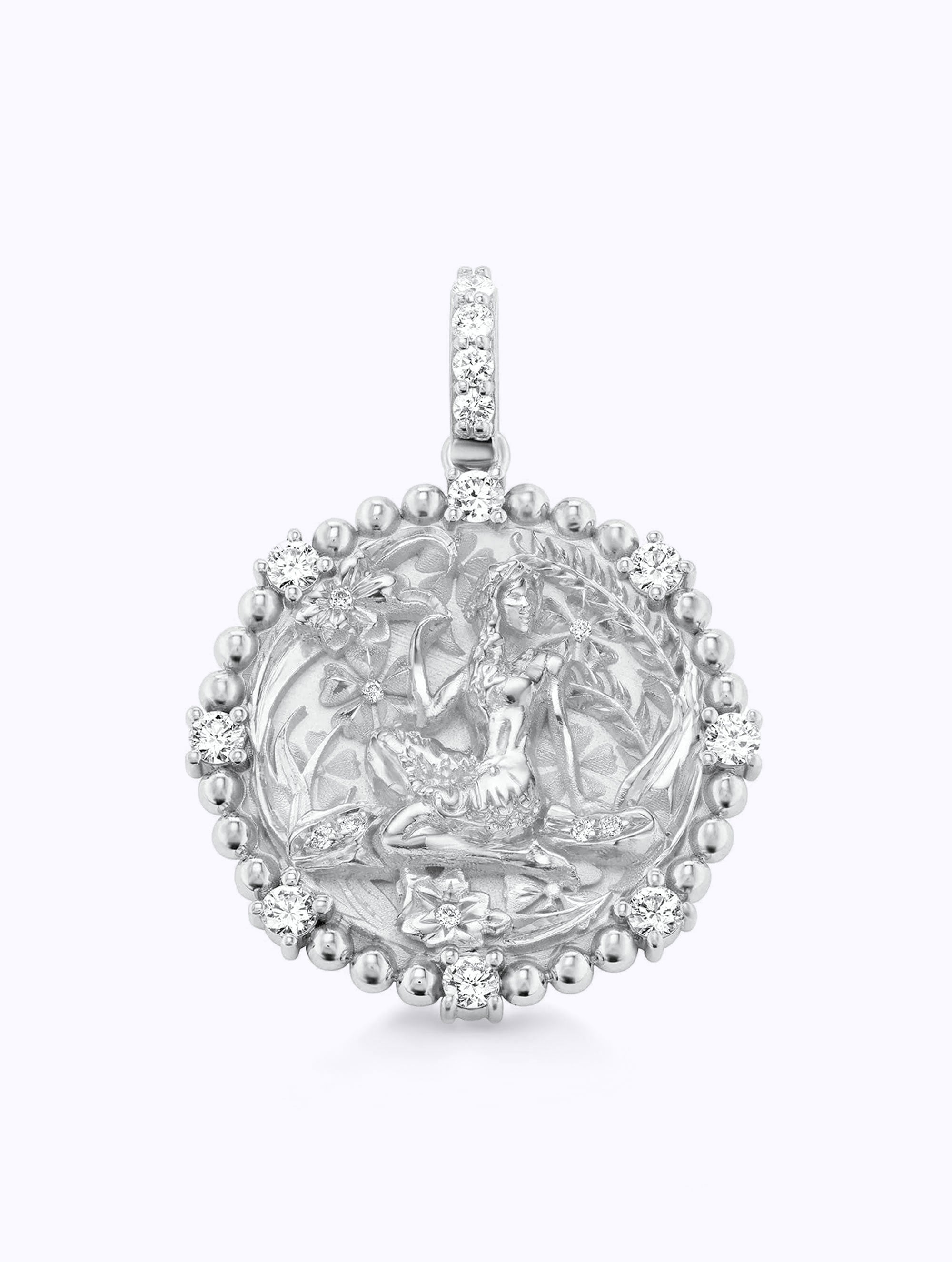 8 DIAMOND ZODIAC MEDALLION