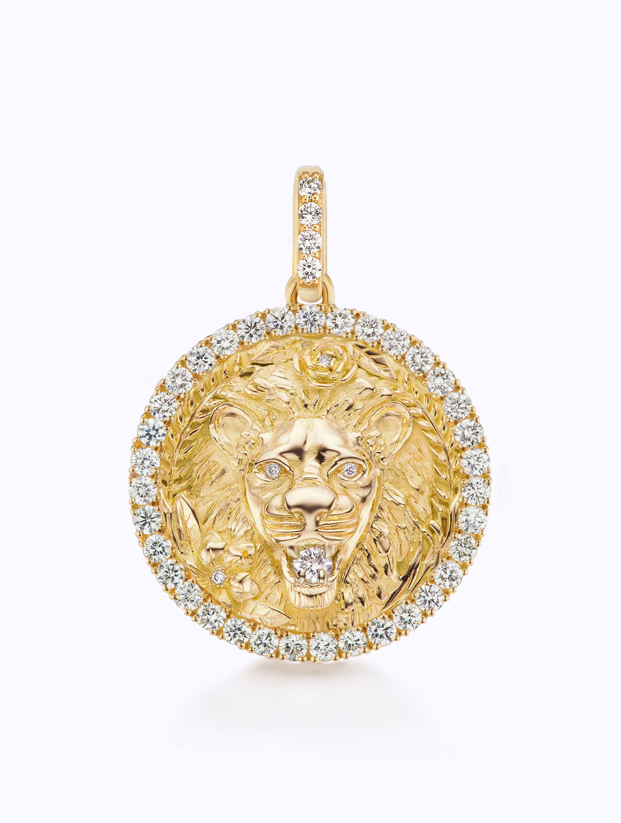 ALL DIAMOND ZODIAC MEDALLION