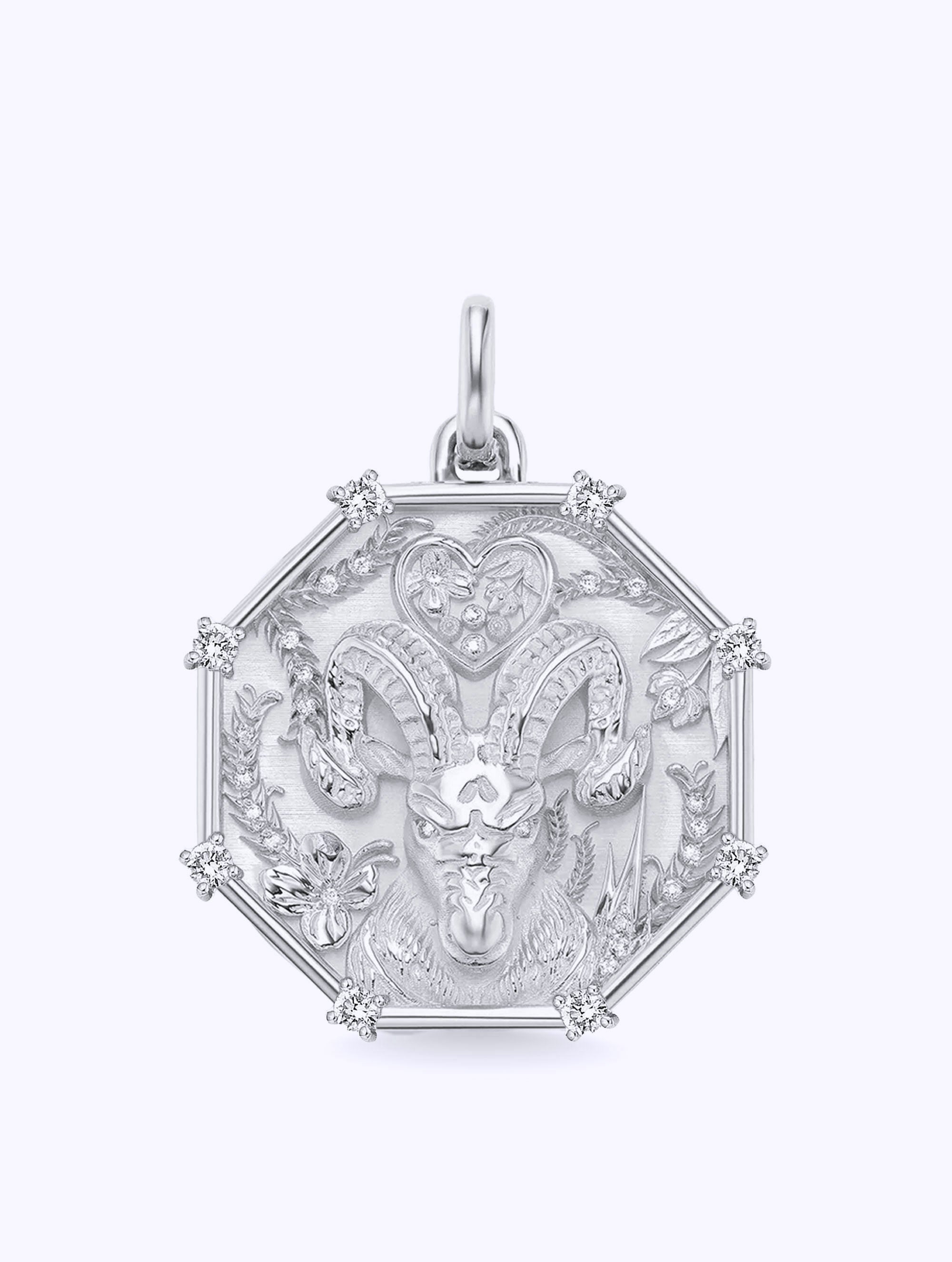 8 DIAMOND TALISMAN ZODIAC MEDALLION