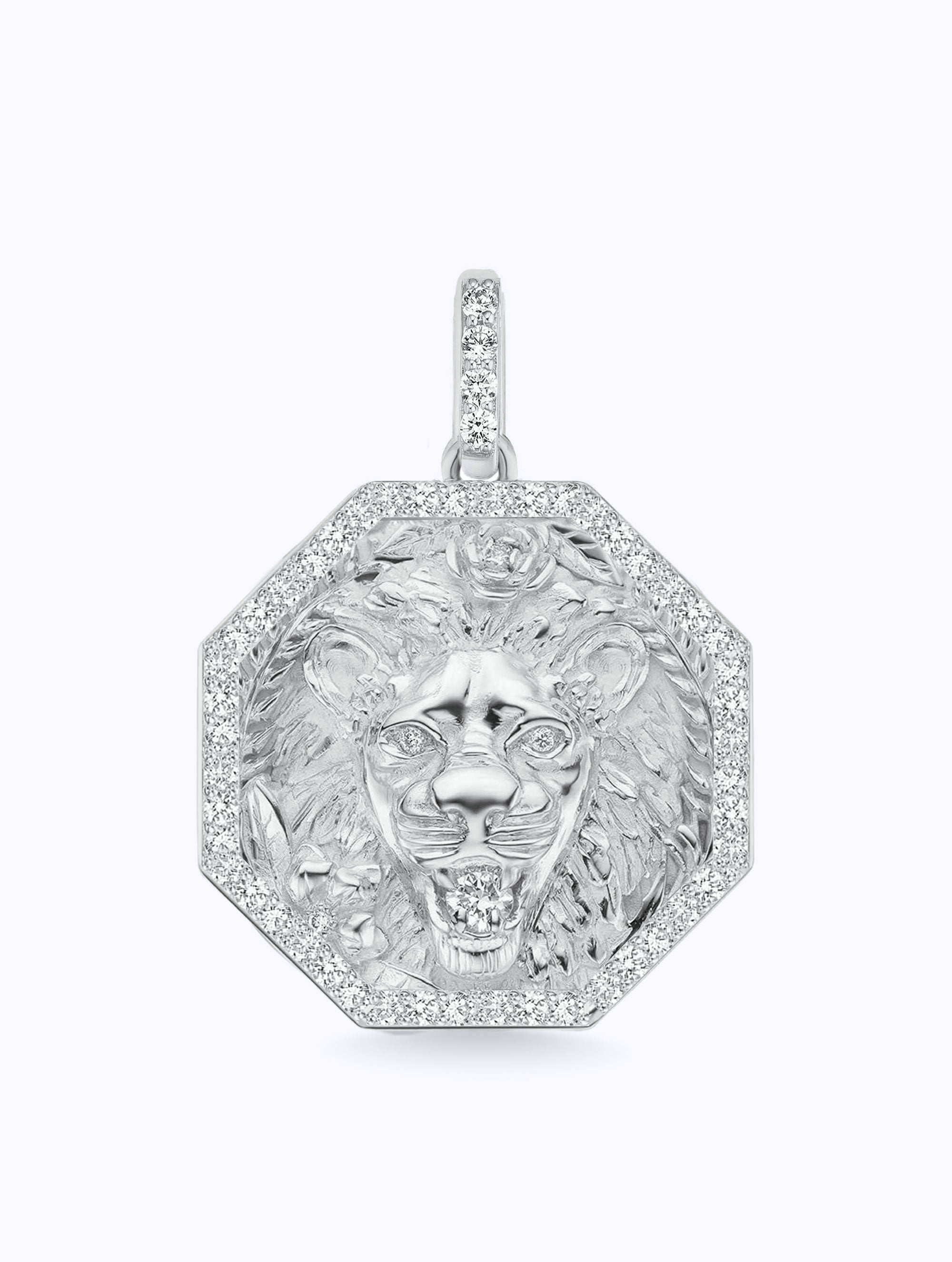 ALL DIAMOND TALISMAN ZODIAC MEDALLION