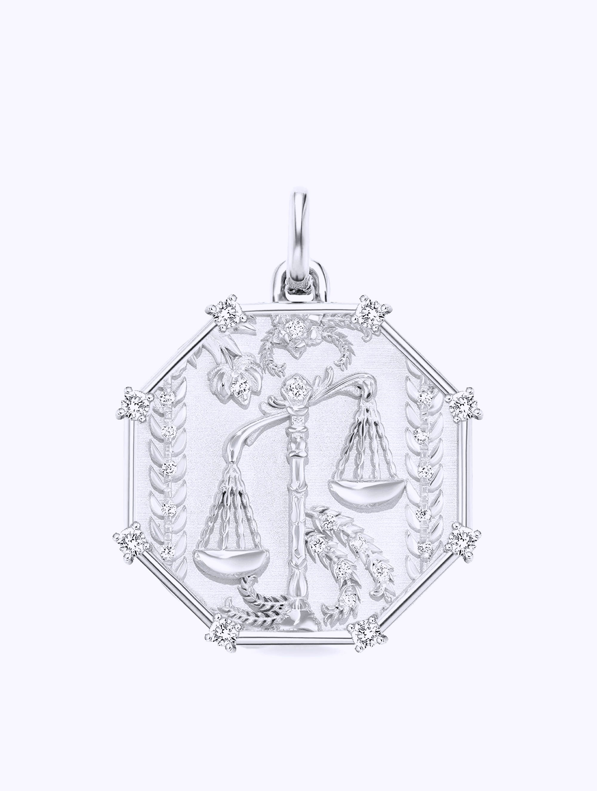 8 DIAMOND TALISMAN ZODIAC MEDALLION