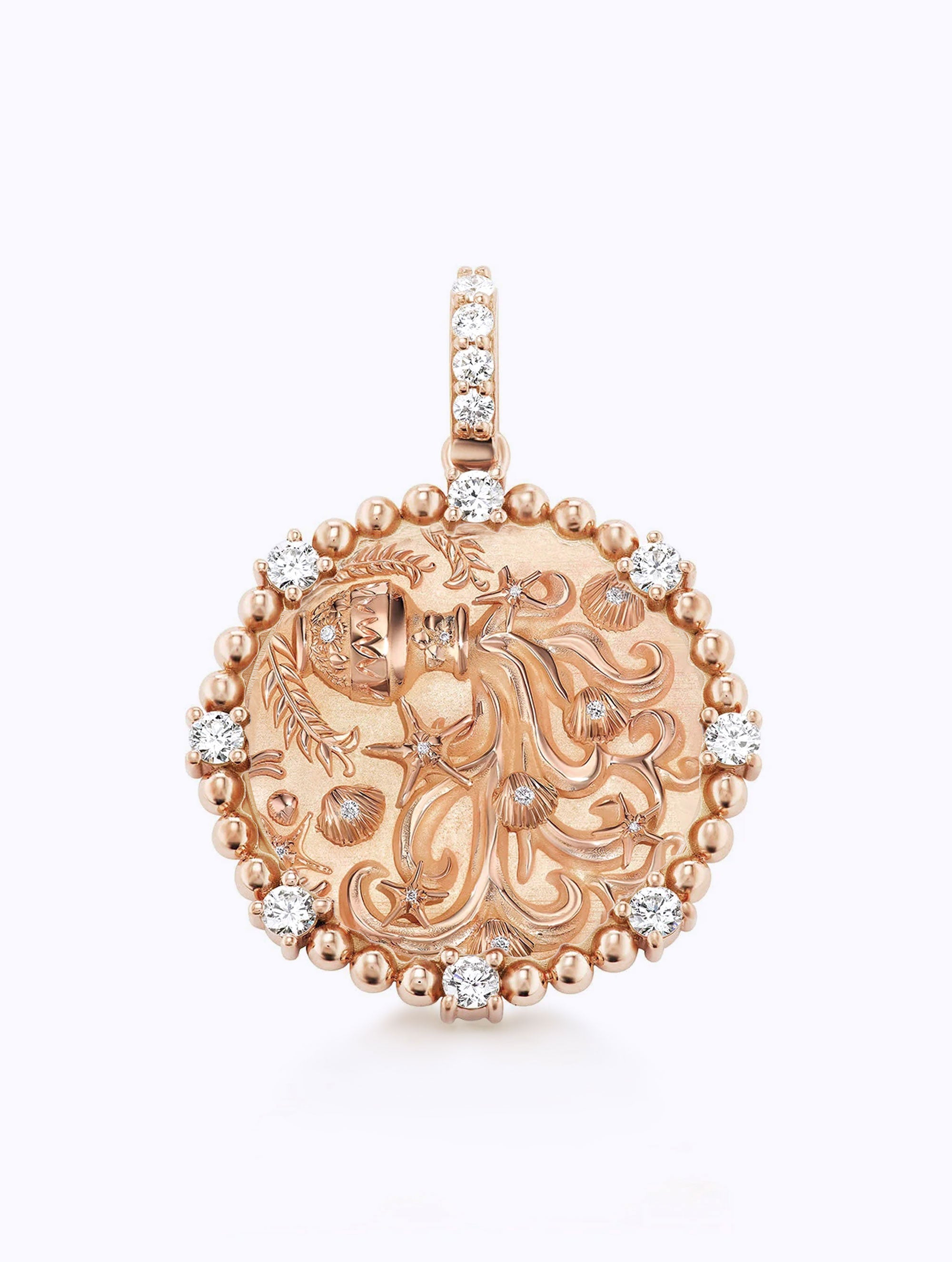 8 DIAMOND ZODIAC MEDALLION