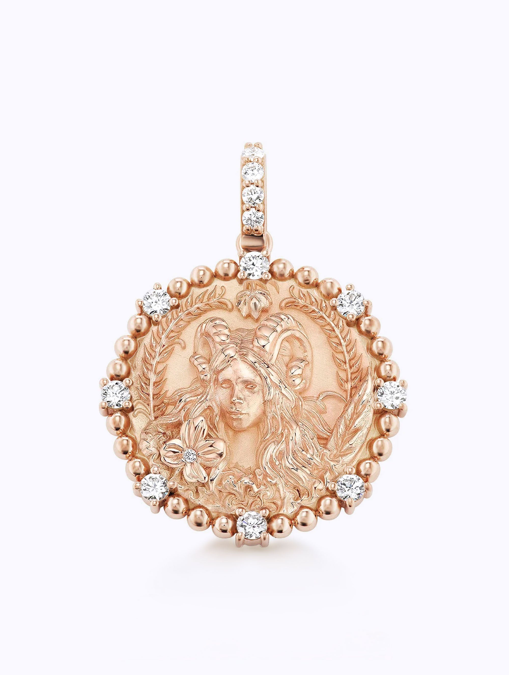 8 DIAMOND ZODIAC MEDALLION