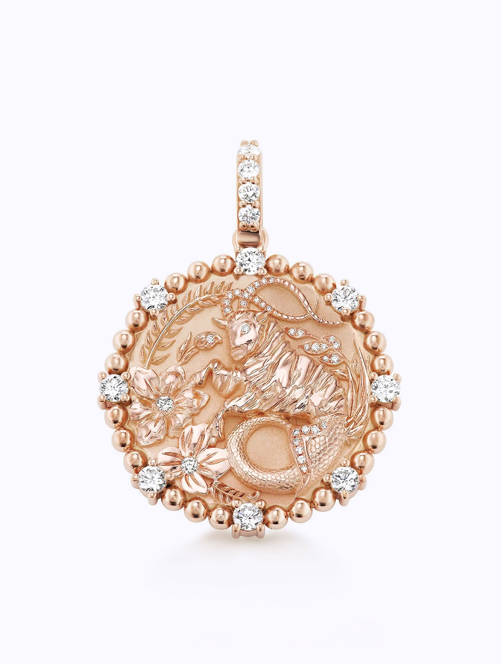 8 DIAMOND ZODIAC MEDALLION