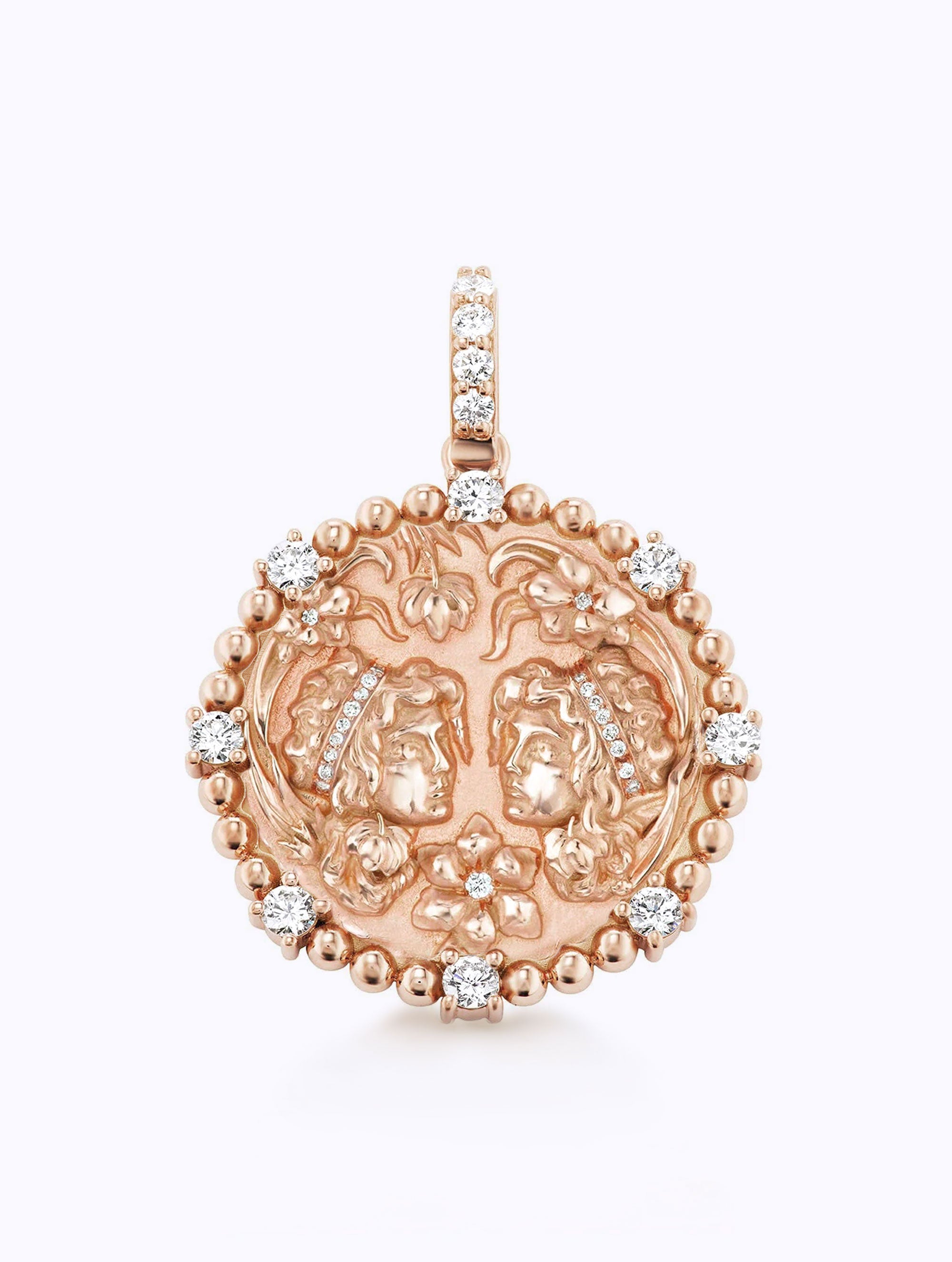 8 DIAMOND ZODIAC MEDALLION