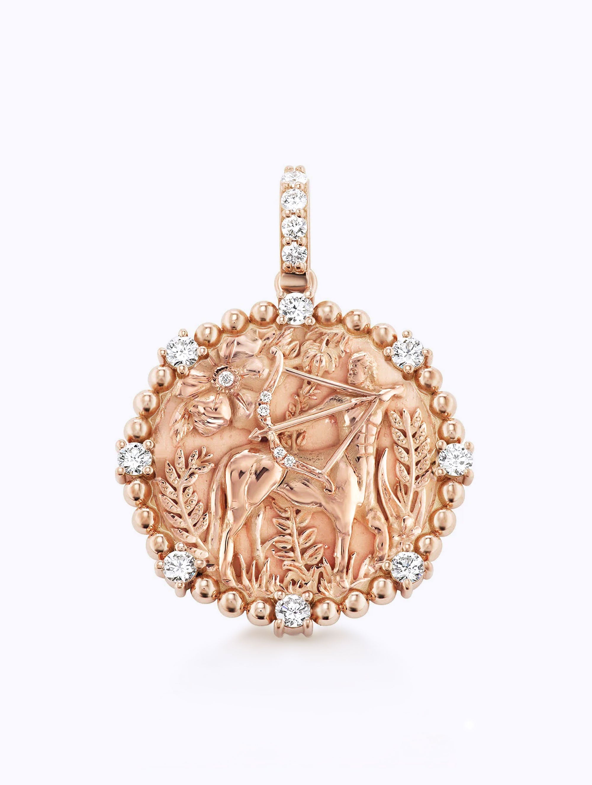 8 DIAMOND ZODIAC MEDALLION