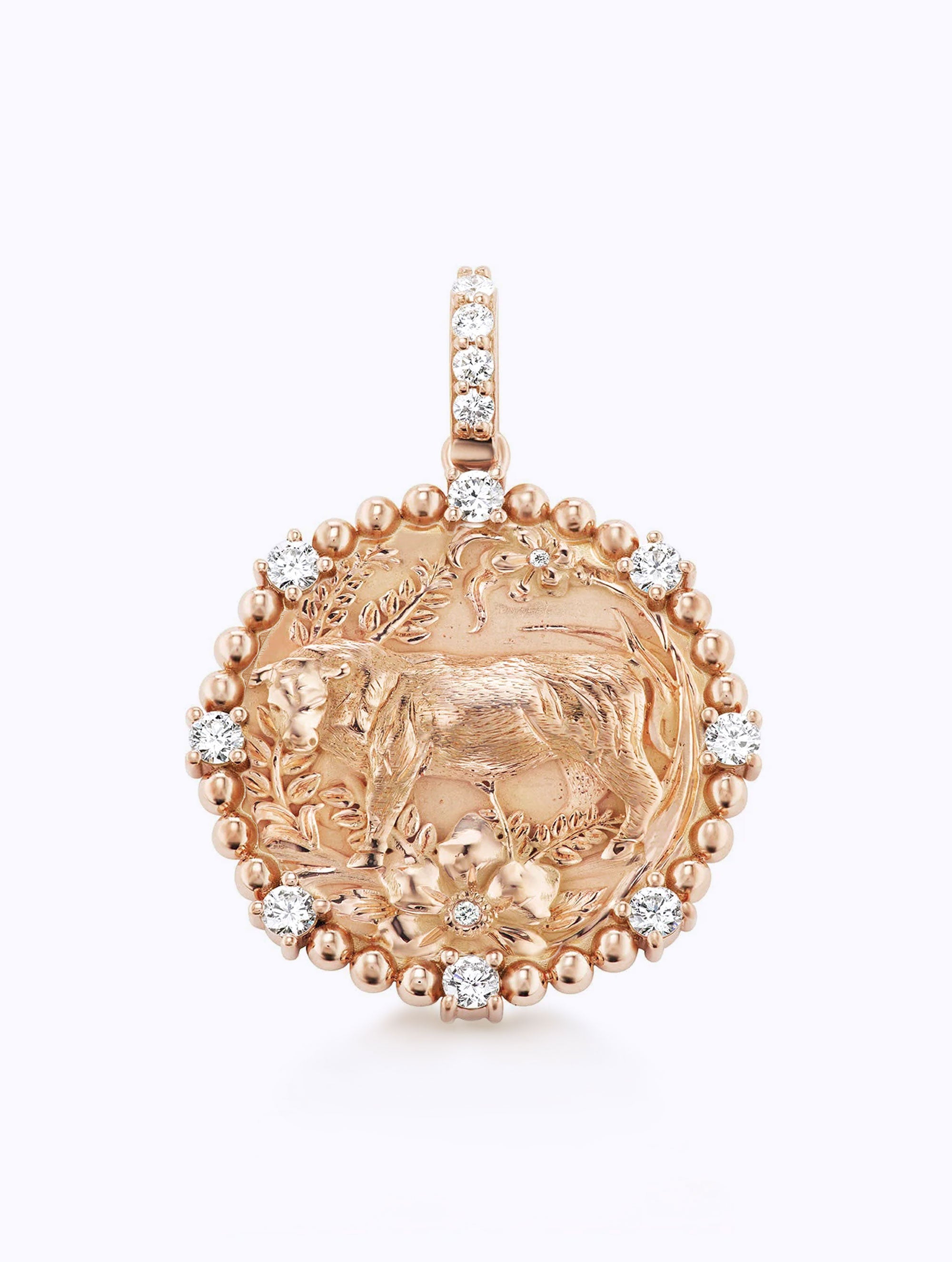 8 DIAMOND ZODIAC MEDALLION