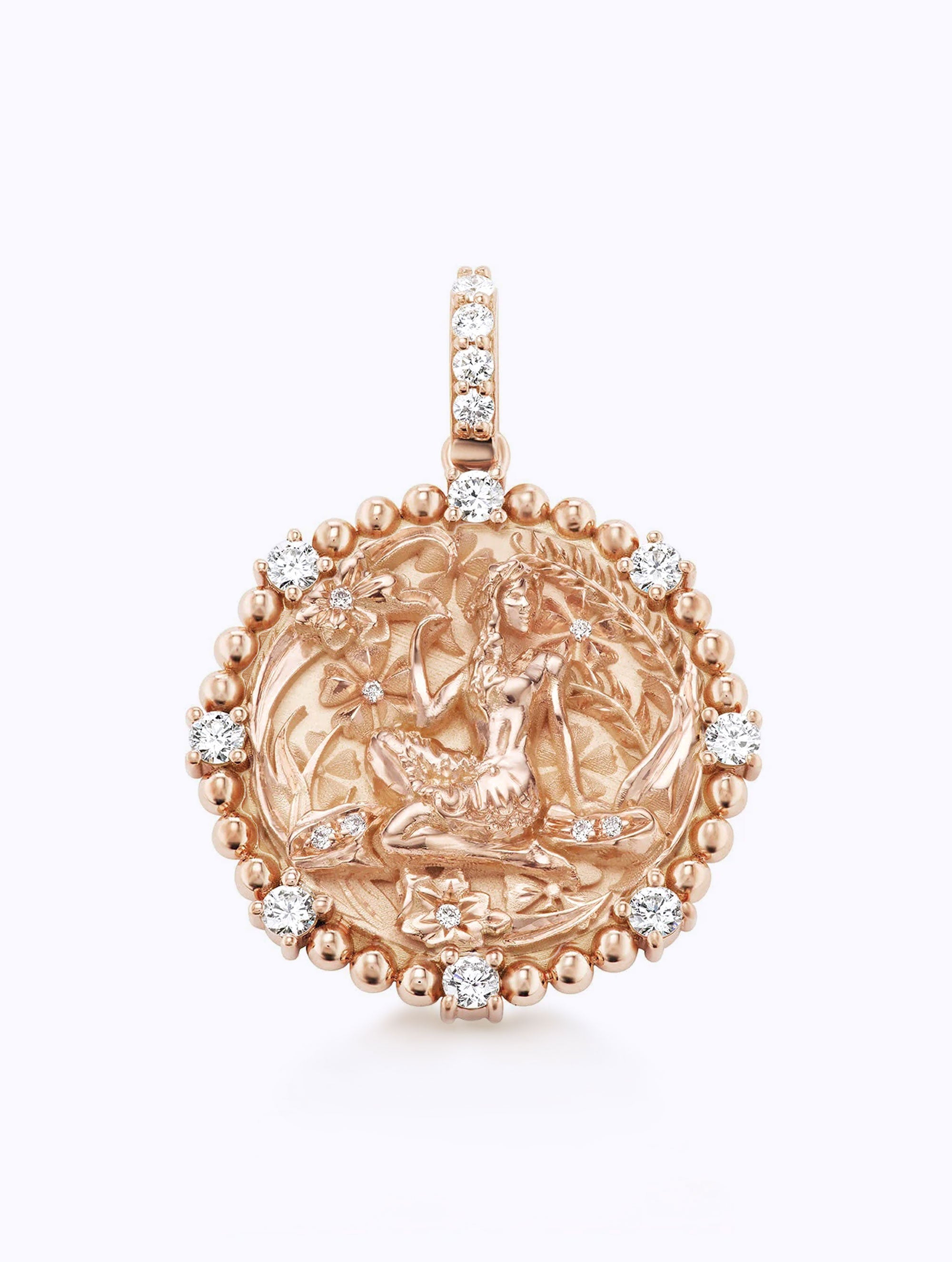 8 DIAMOND ZODIAC MEDALLION