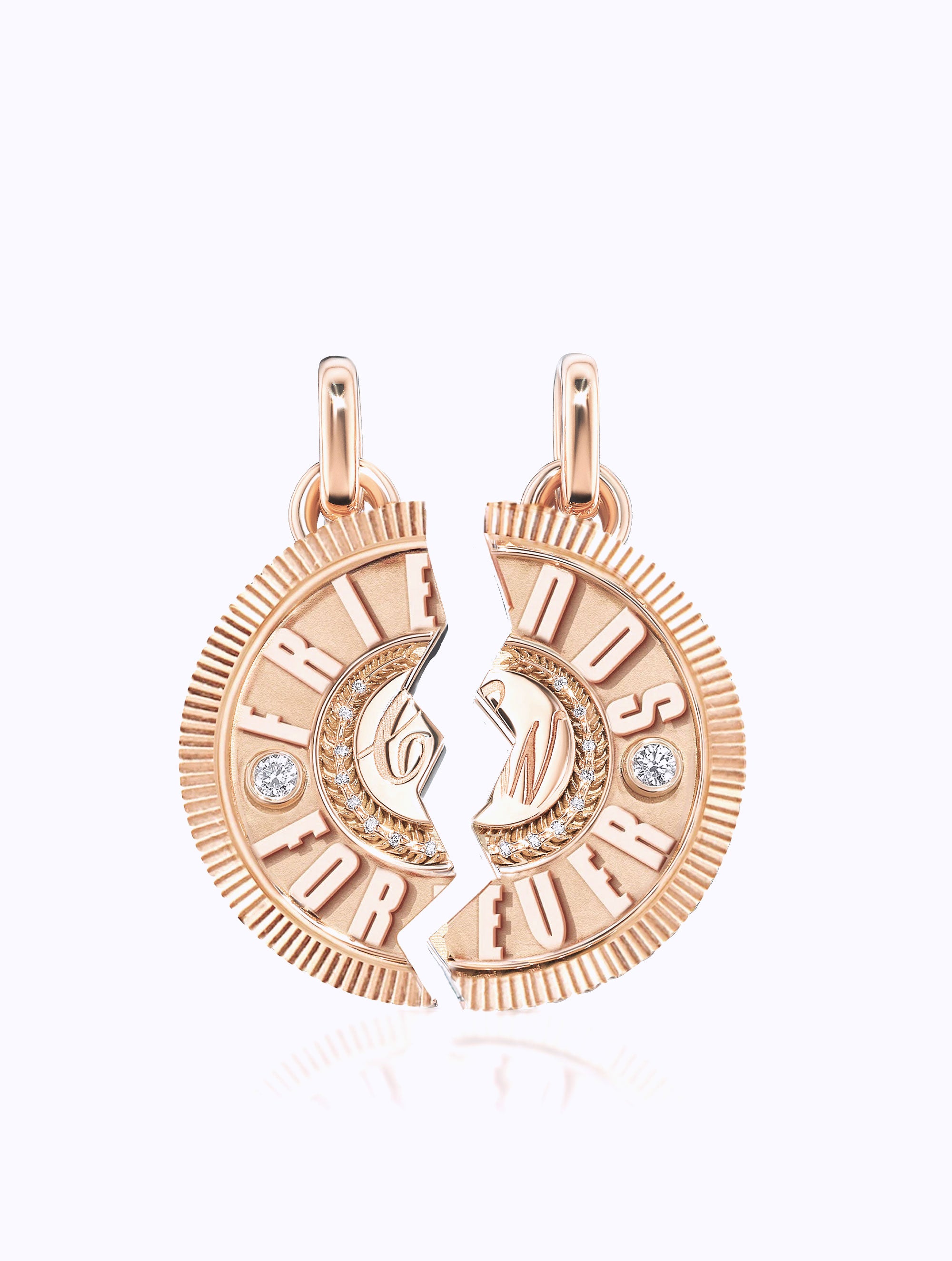 'FRIENDS FOREVER' DUET MEDALLION SET