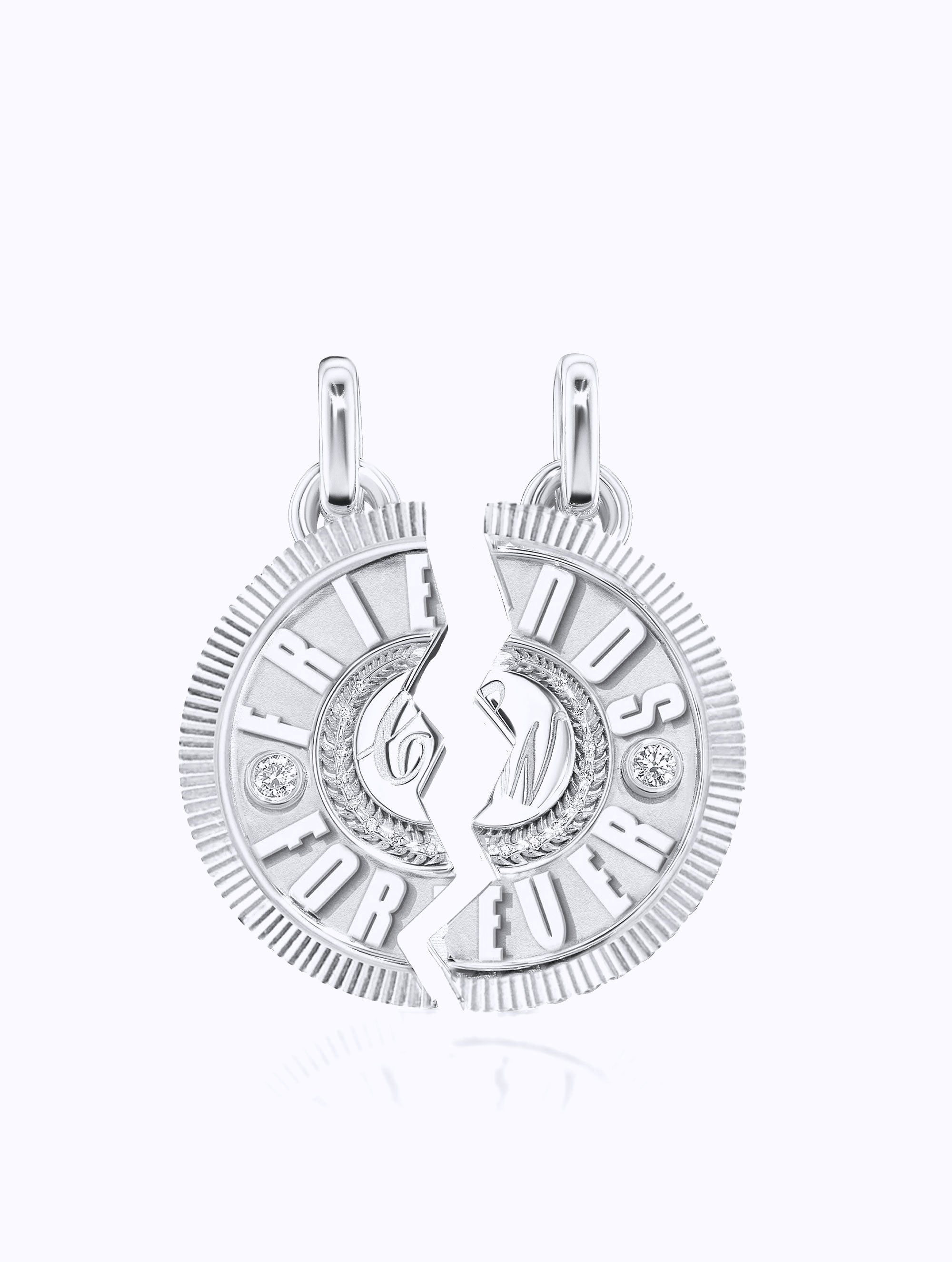 'FRIENDS FOREVER' DUET MEDALLION SET