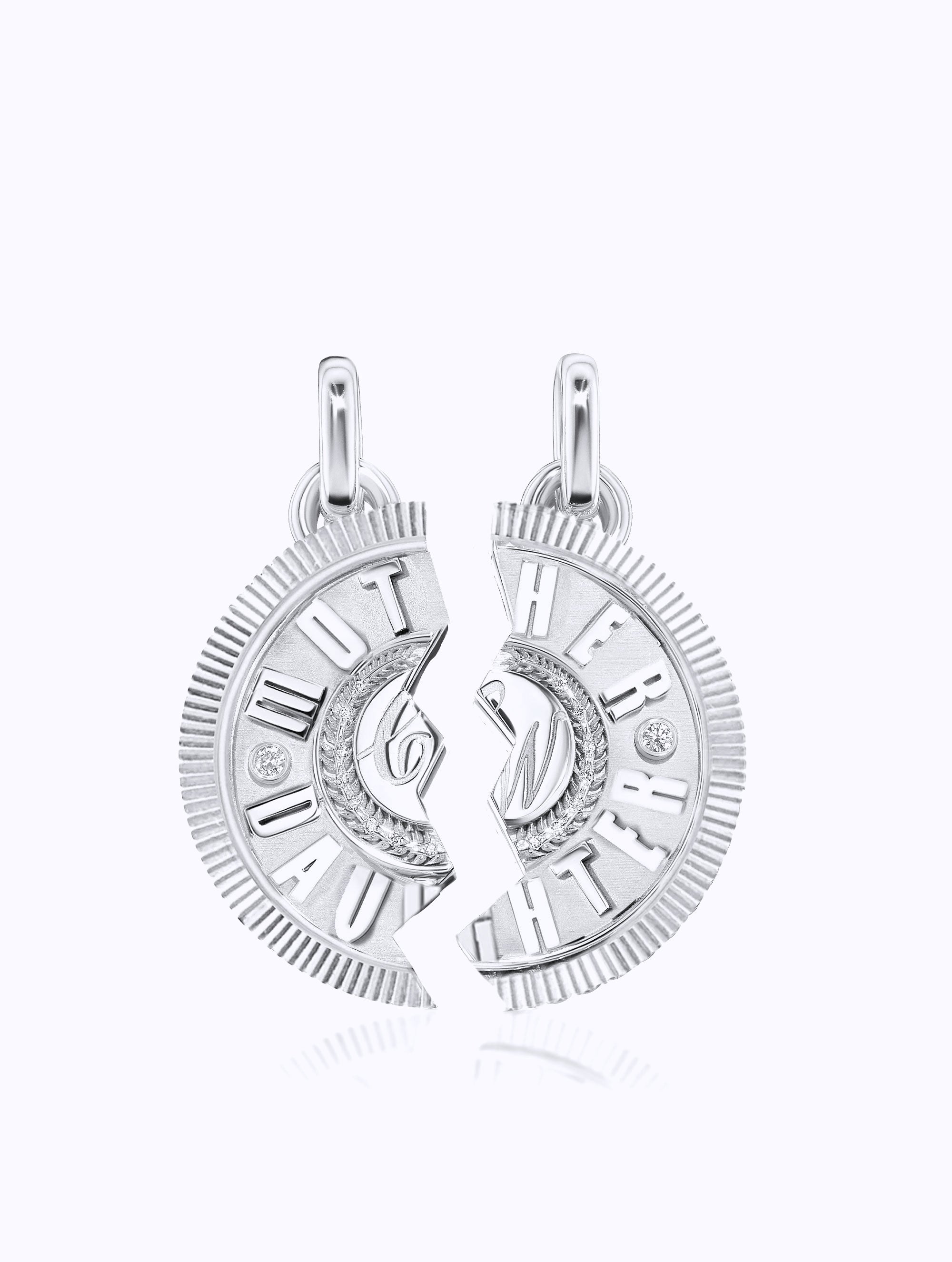 'MOTHER DAUGHTER' DUET MEDALLION SET