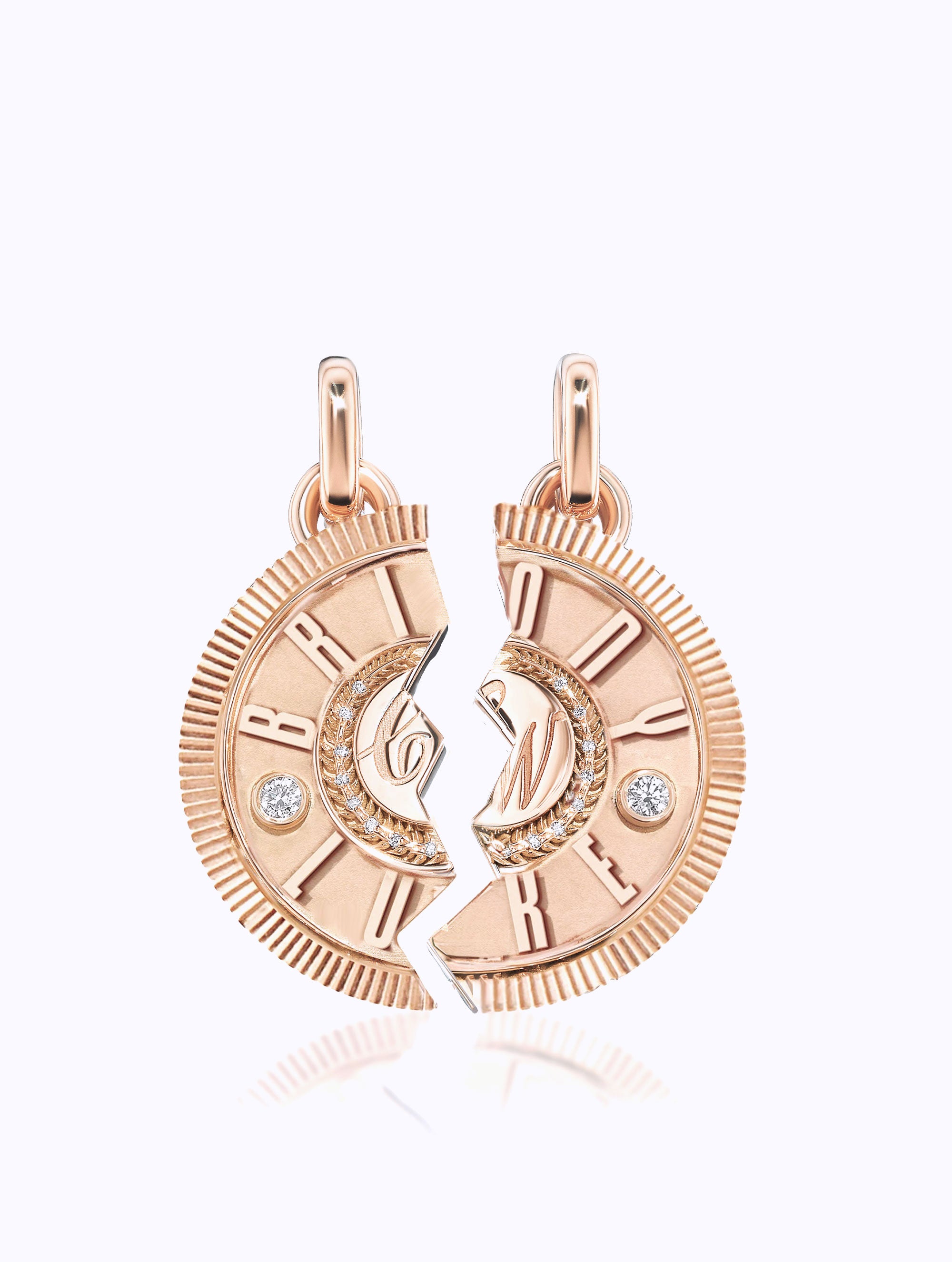 DOUBLE NAME DUET MEDALLION SET