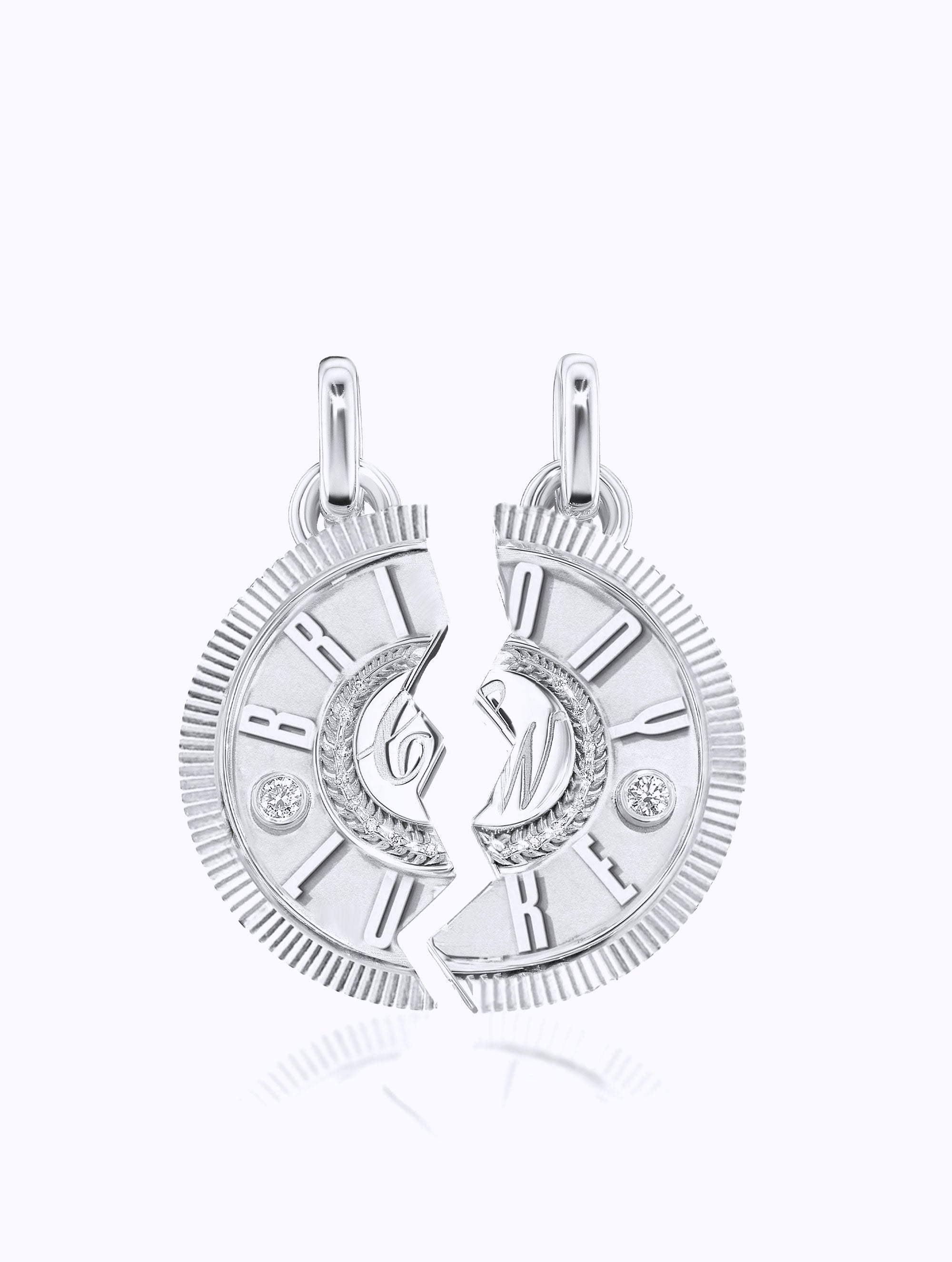 DOUBLE NAME DUET MEDALLION SET