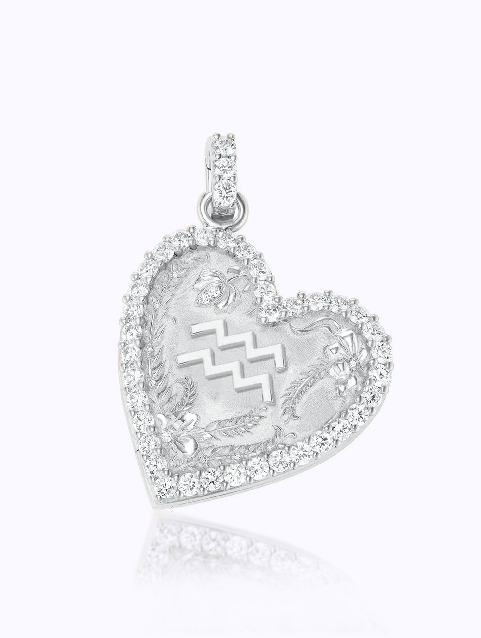 Memoir Diamond Zodiac Heart Locket