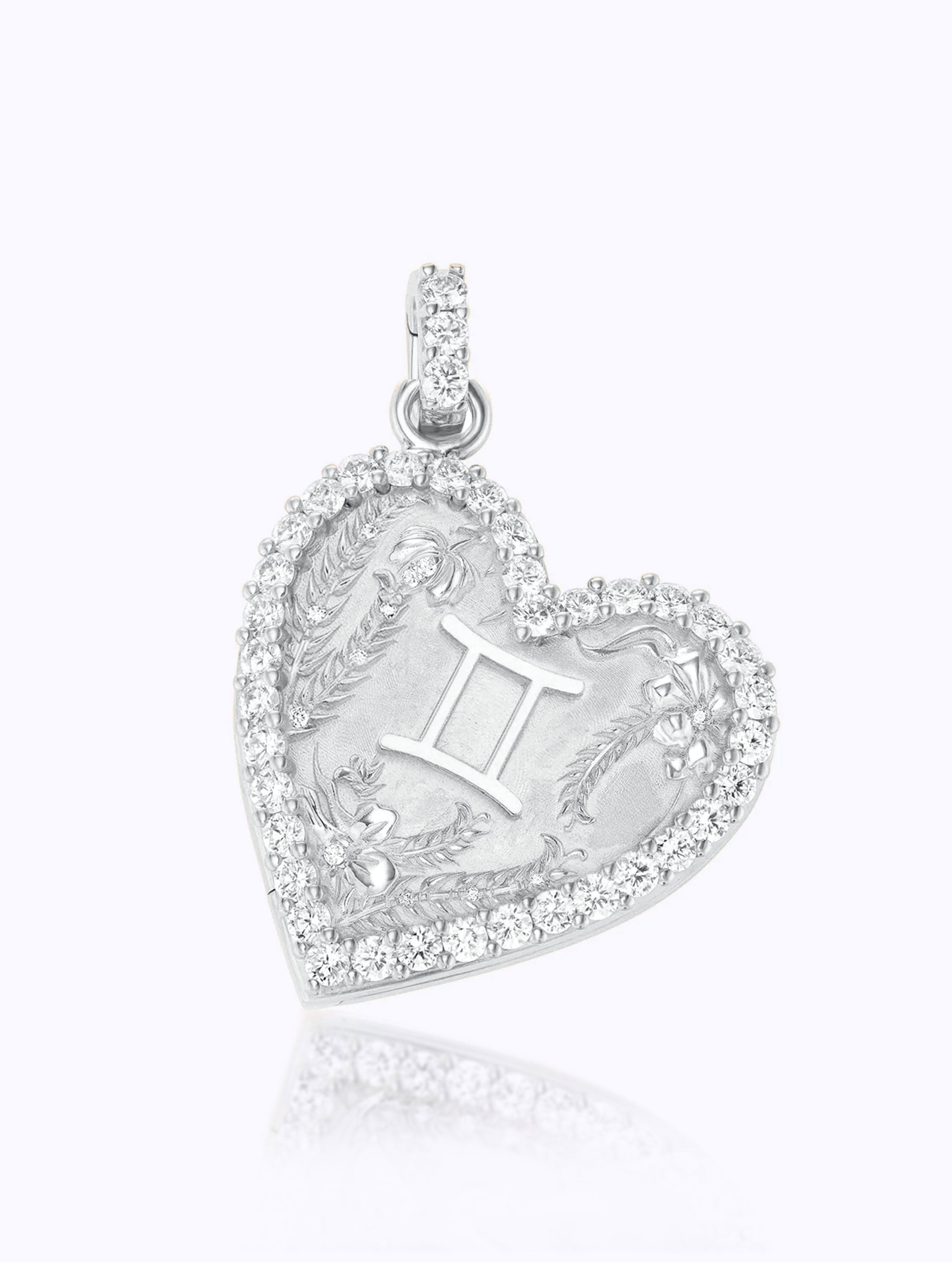 Memoir Diamond Zodiac Heart Locket