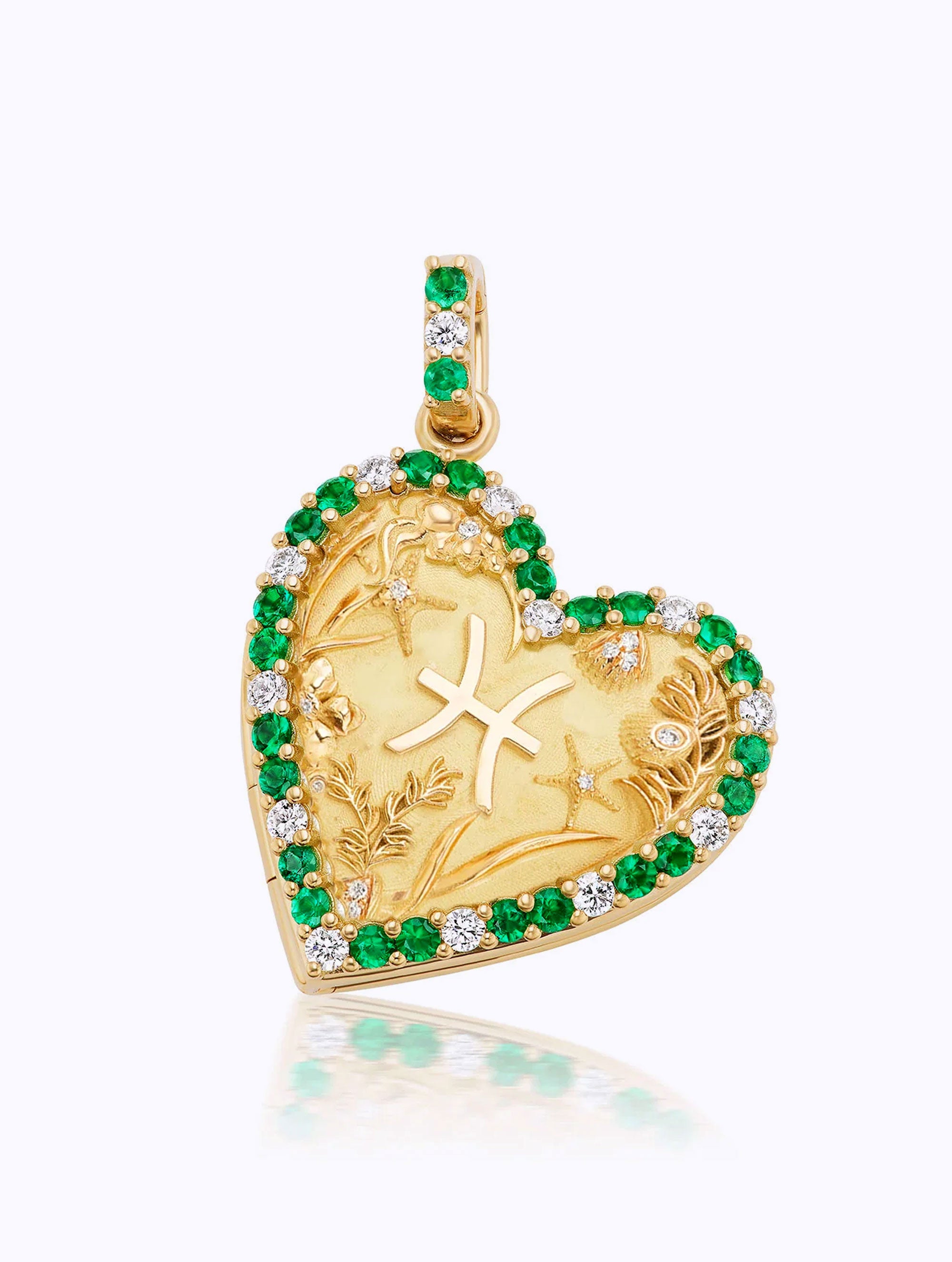 Memoir BIRTHSTONE Zodiac HEART LOCKET