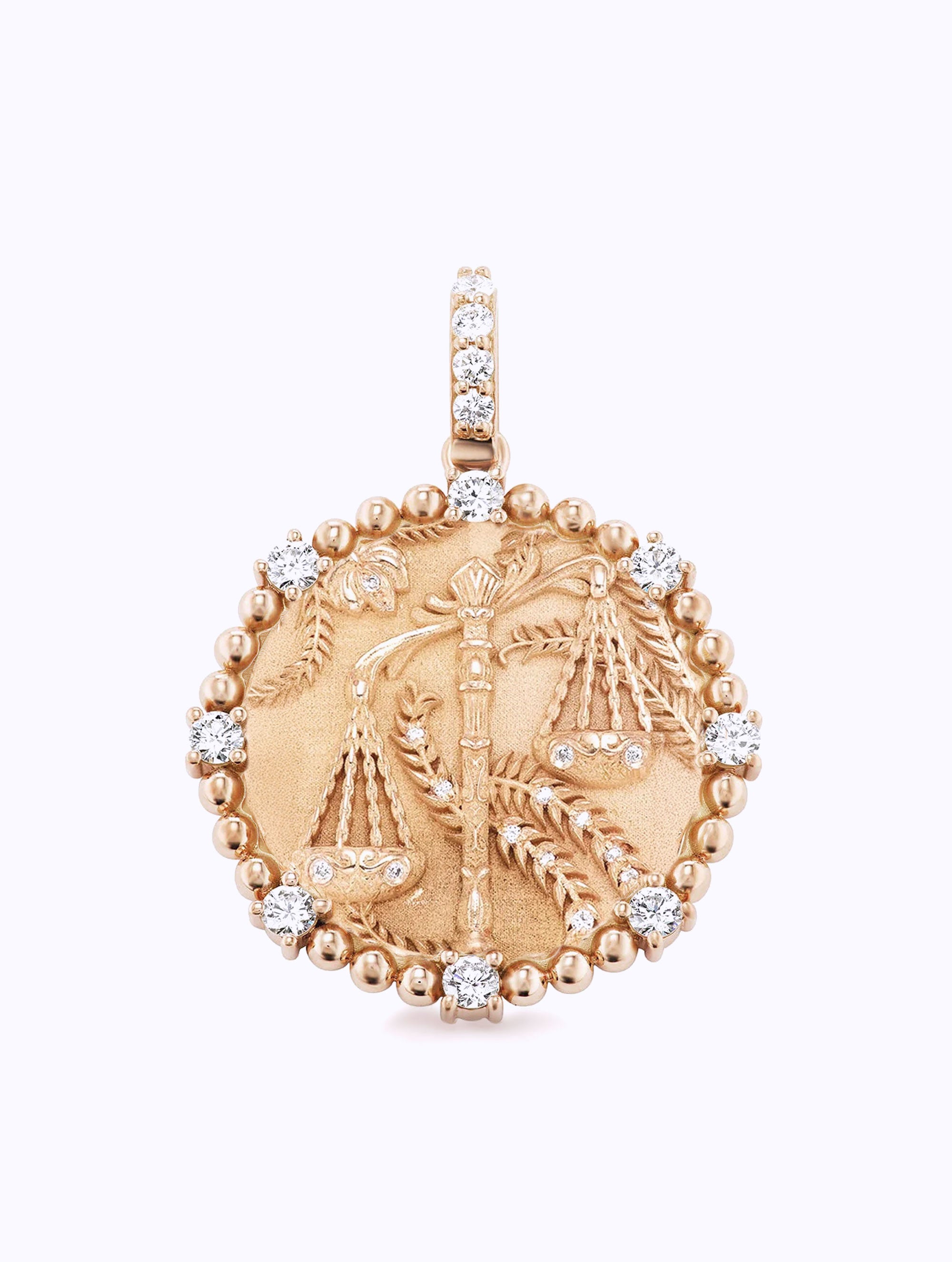 8 DIAMOND ZODIAC MEDALLION