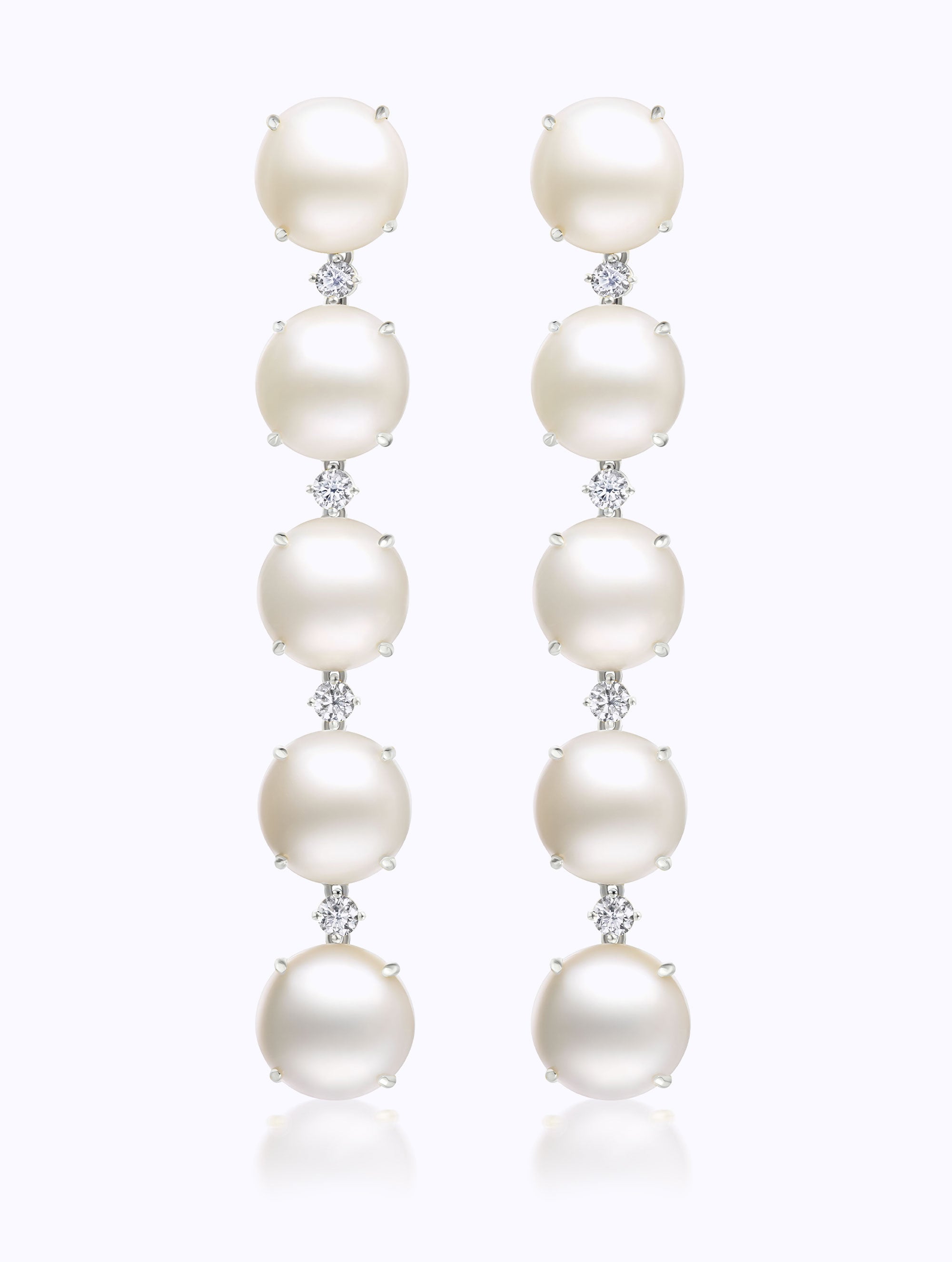 CONFETTI PEARL & DIAMOND DROP EARRINGS