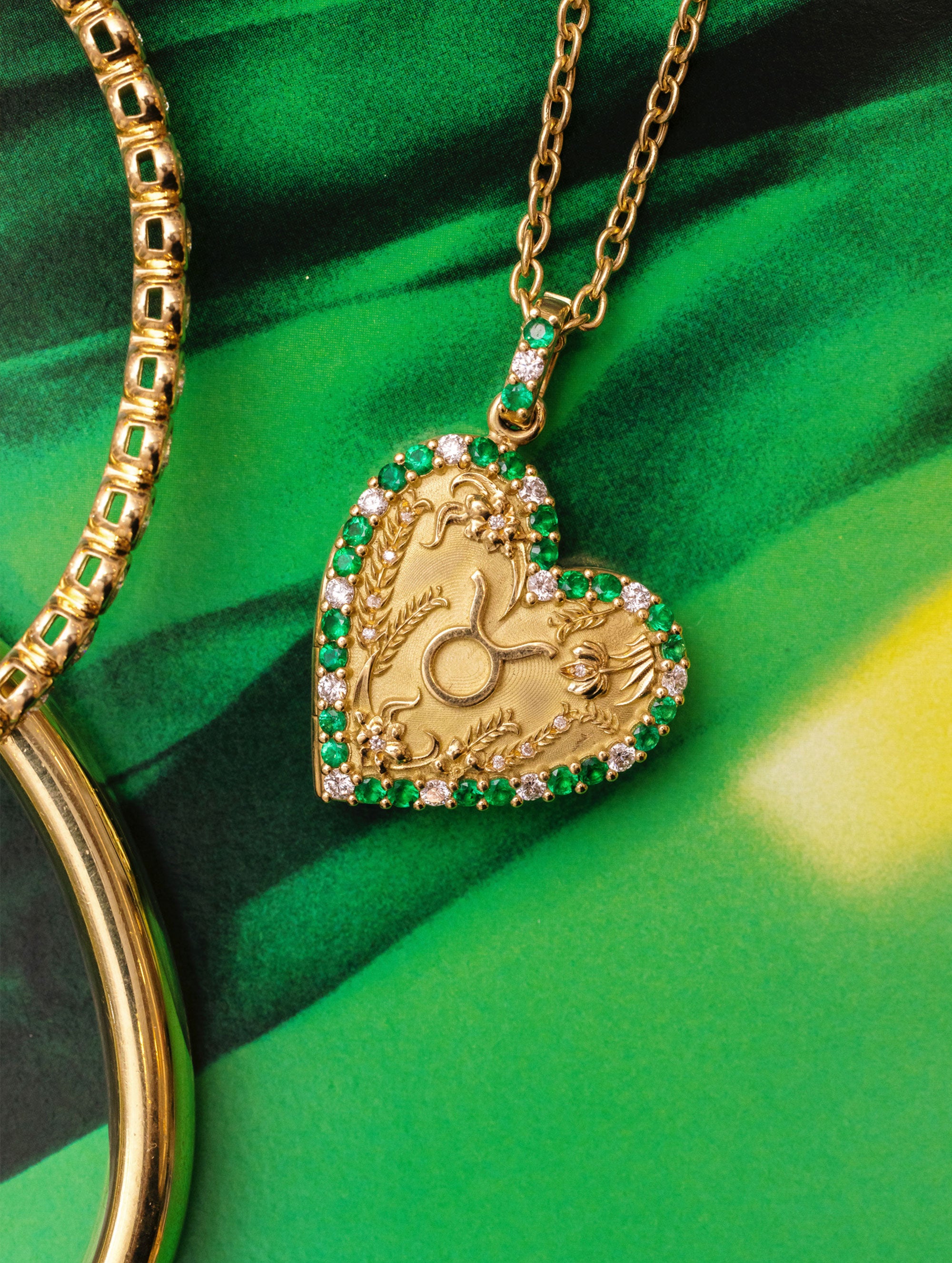 Memoir BIRTHSTONE Zodiac HEART LOCKET
