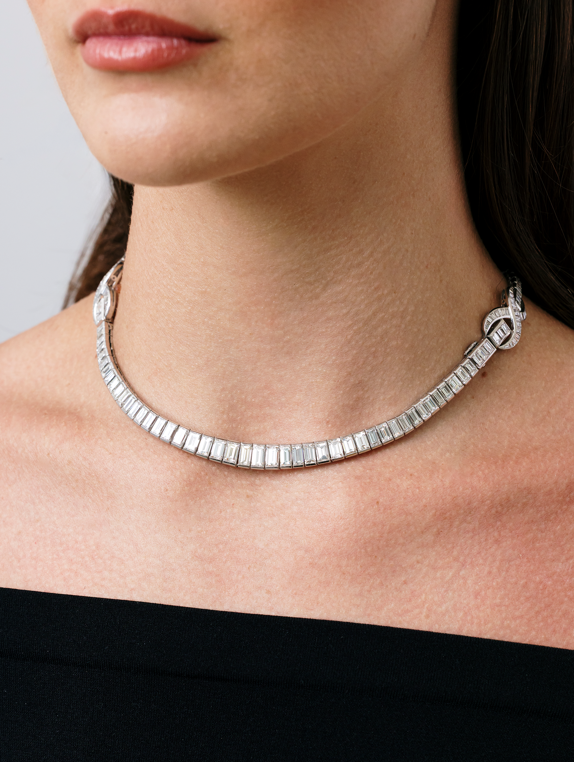 Diamond Transformable Necklace, Circa 1950s-1960s