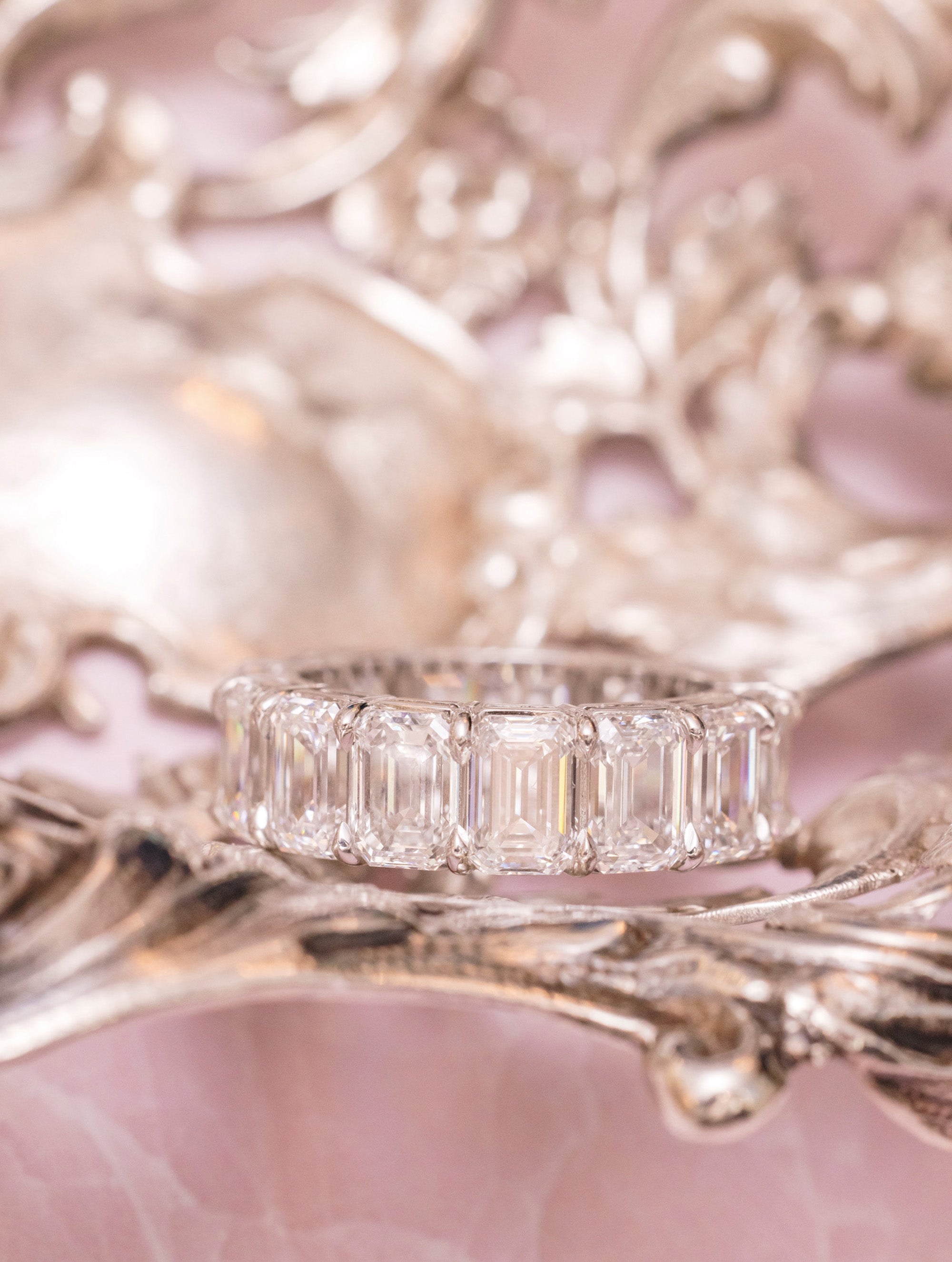 Emerald Cut Diamond Eternity Ring