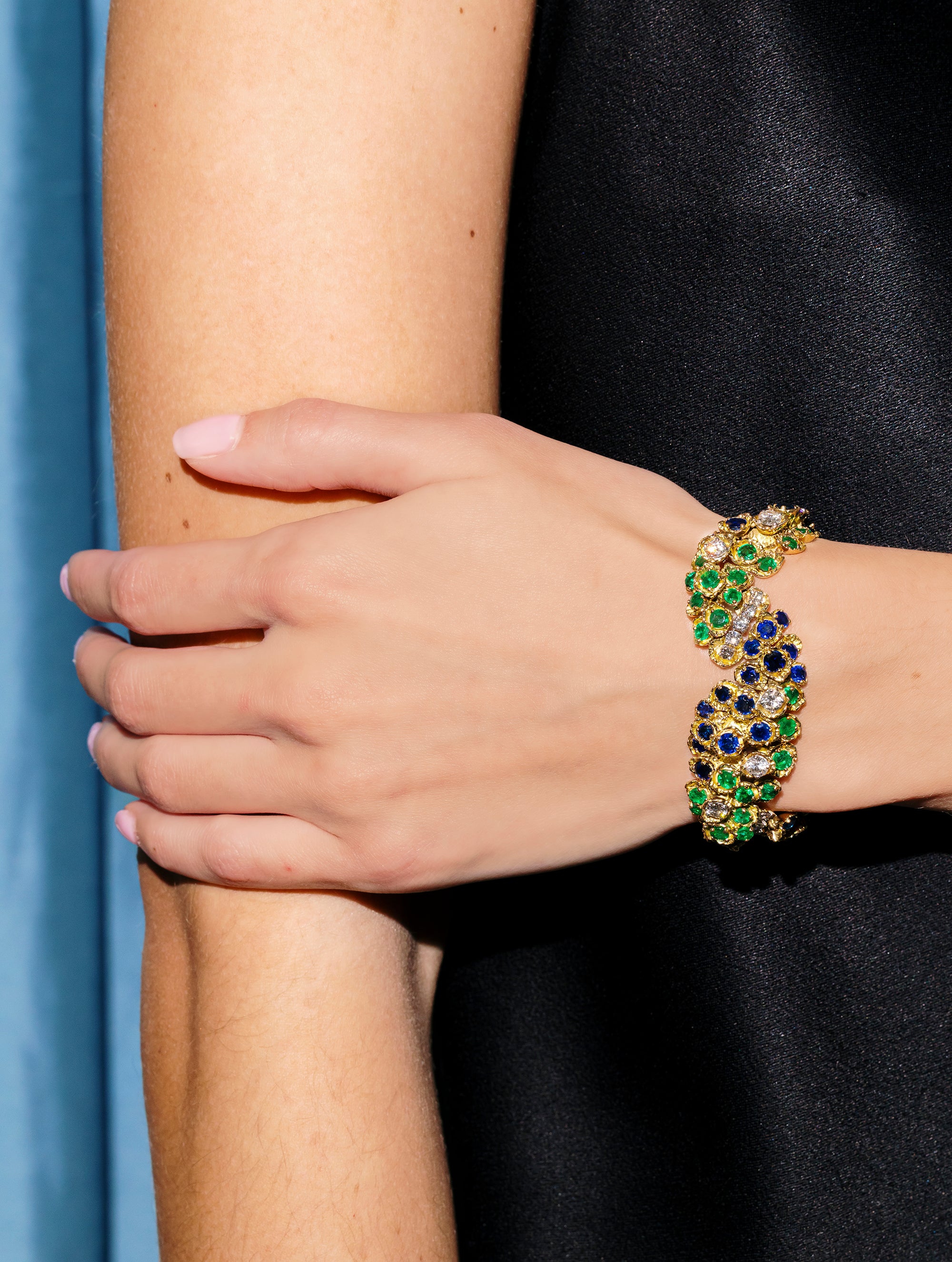 French Diamond, Sapphire, & Emerald Suite, Circa 1970s