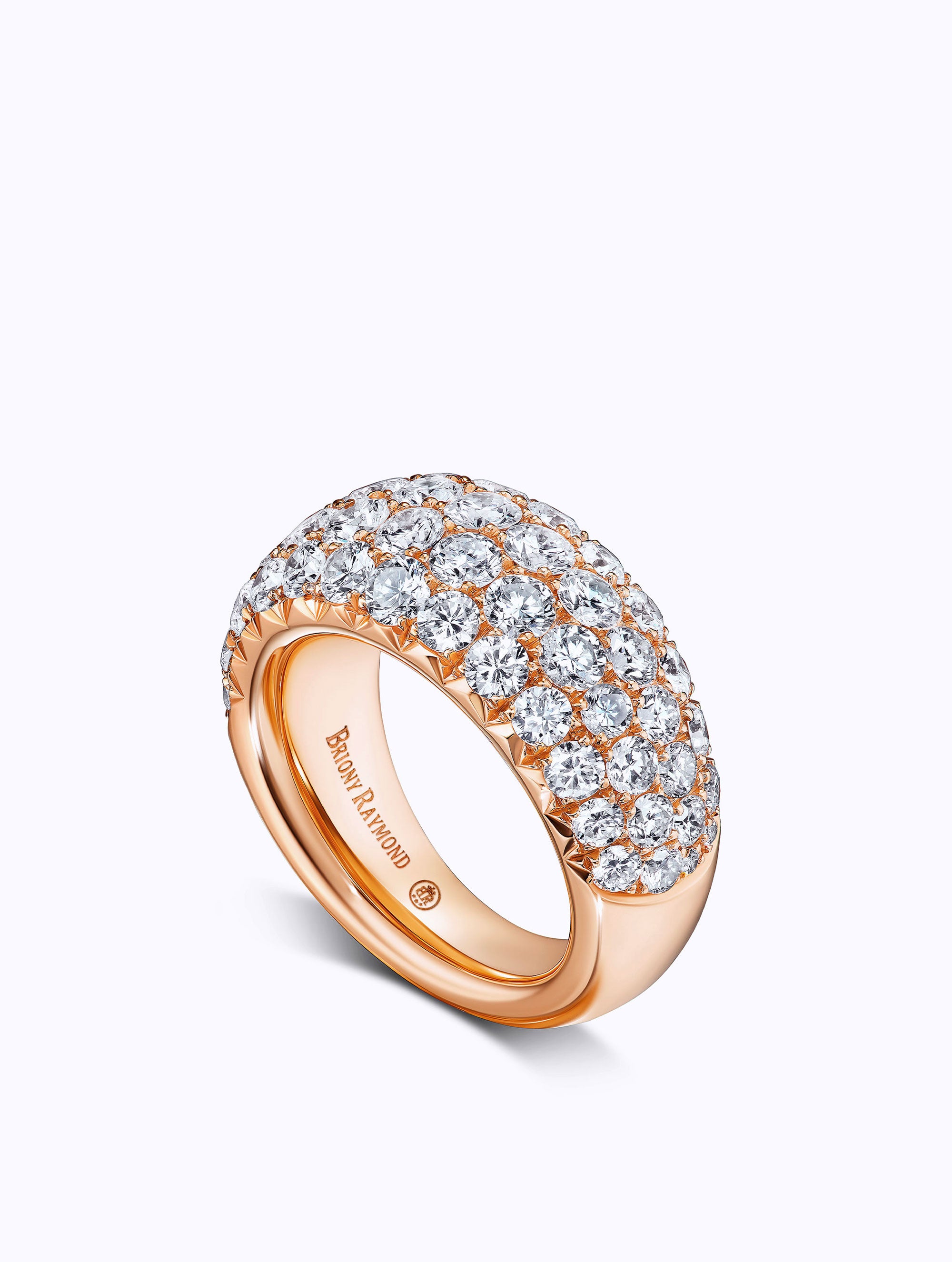 JUMBO ÉTOILE DIAMOND BOMBÉ RING
