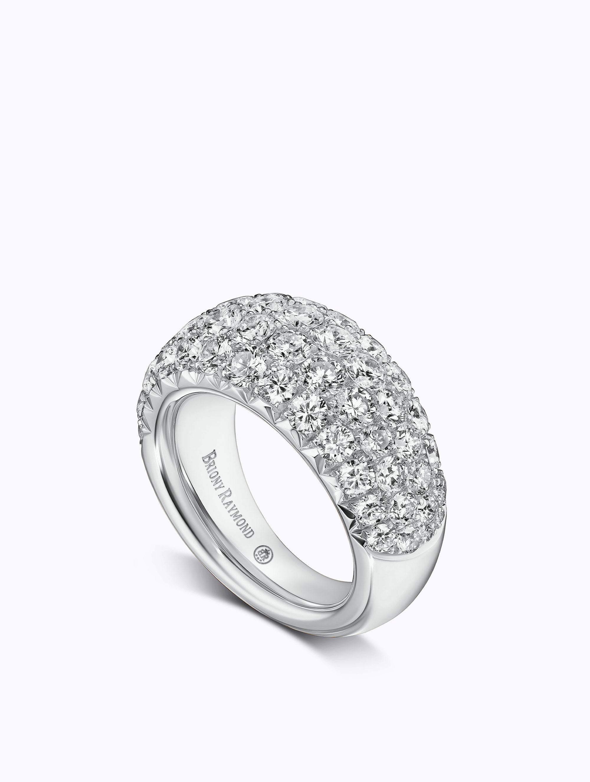 JUMBO ÉTOILE DIAMOND BOMBÉ RING