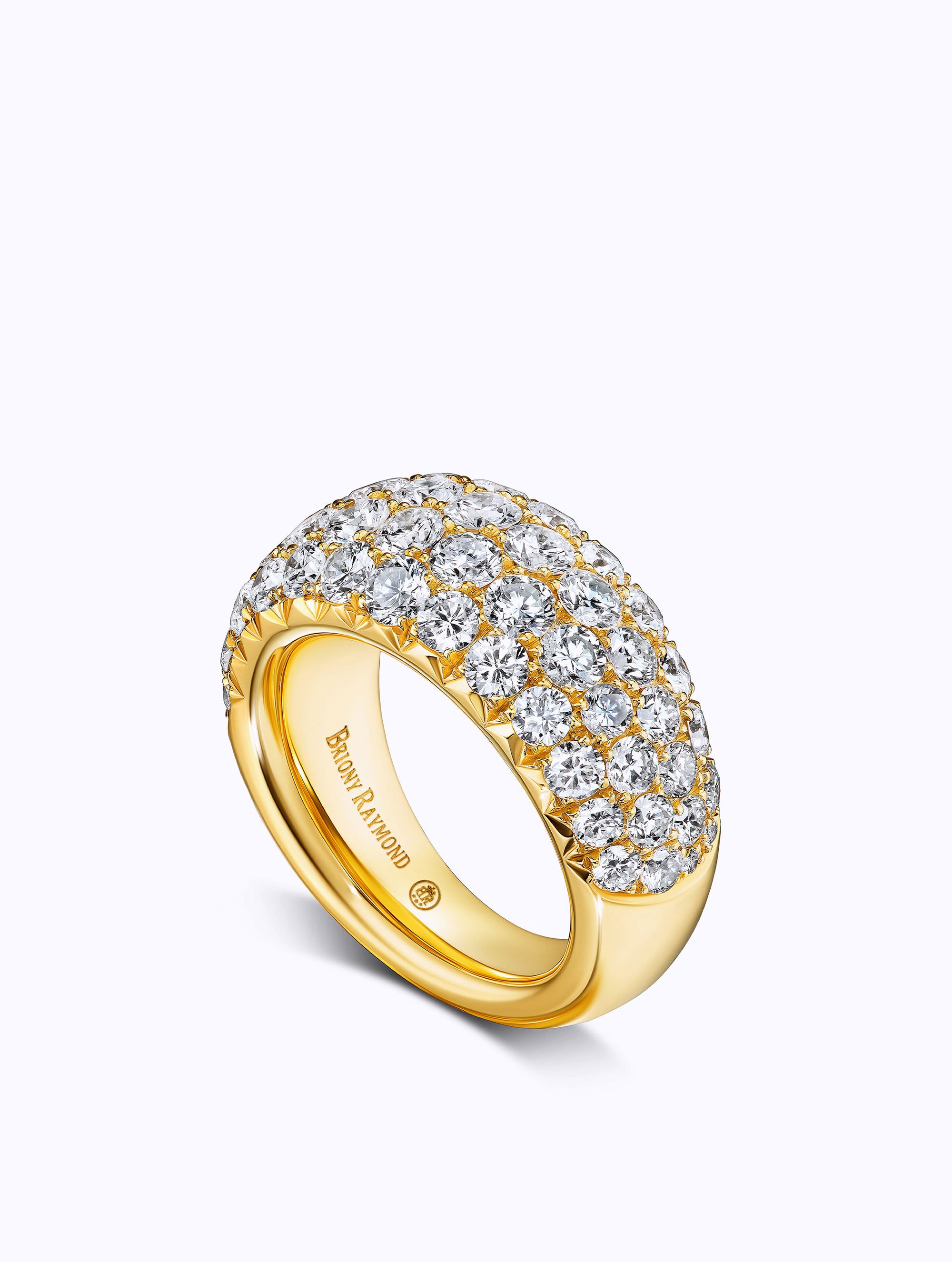 JUMBO ÉTOILE DIAMOND BOMBÉ RING