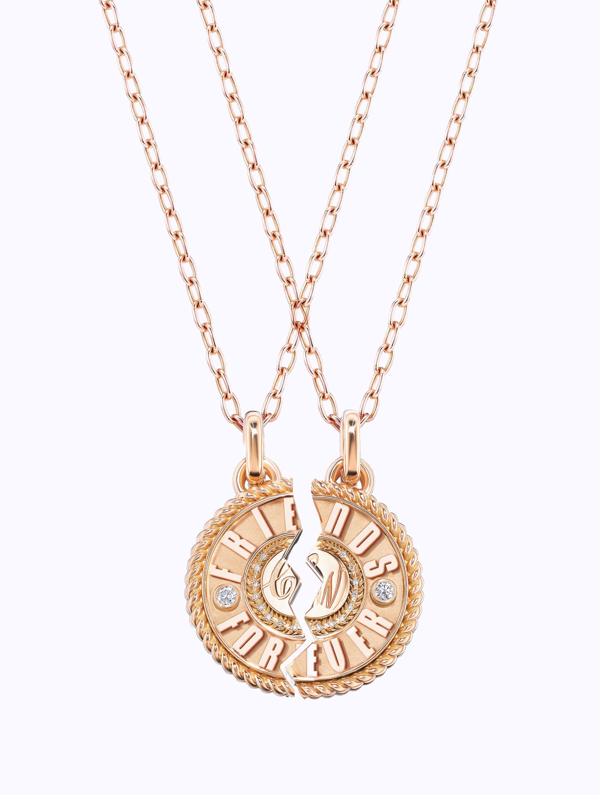 'FRIENDS FOREVER' DUET MEDALLION SET