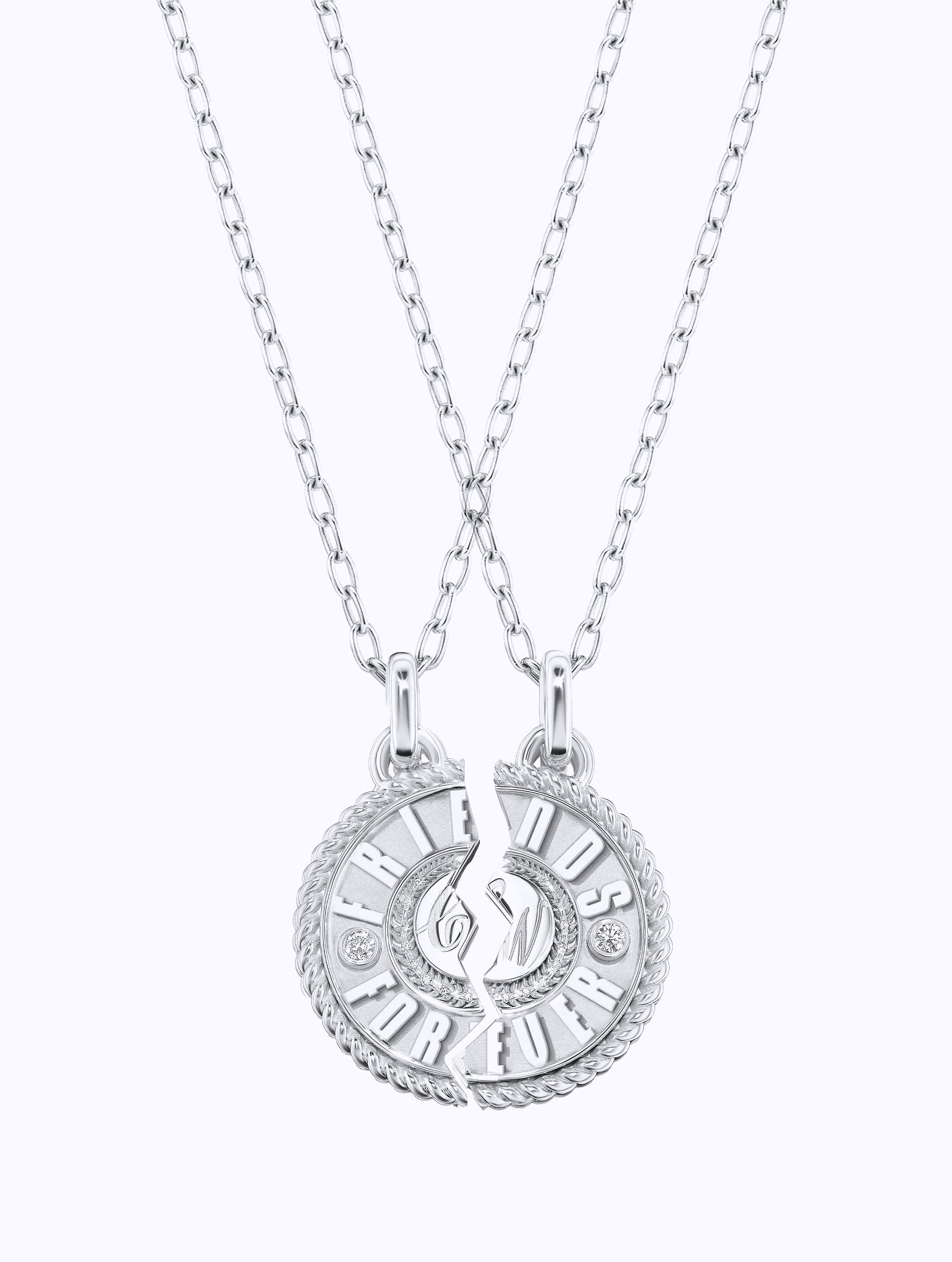 'FRIENDS FOREVER' DUET MEDALLION SET