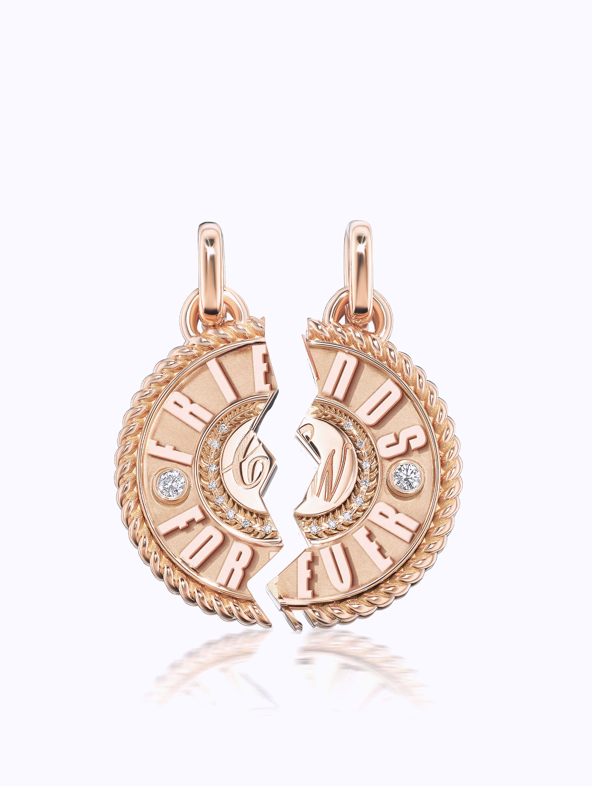 'FRIENDS FOREVER' DUET MEDALLION SET