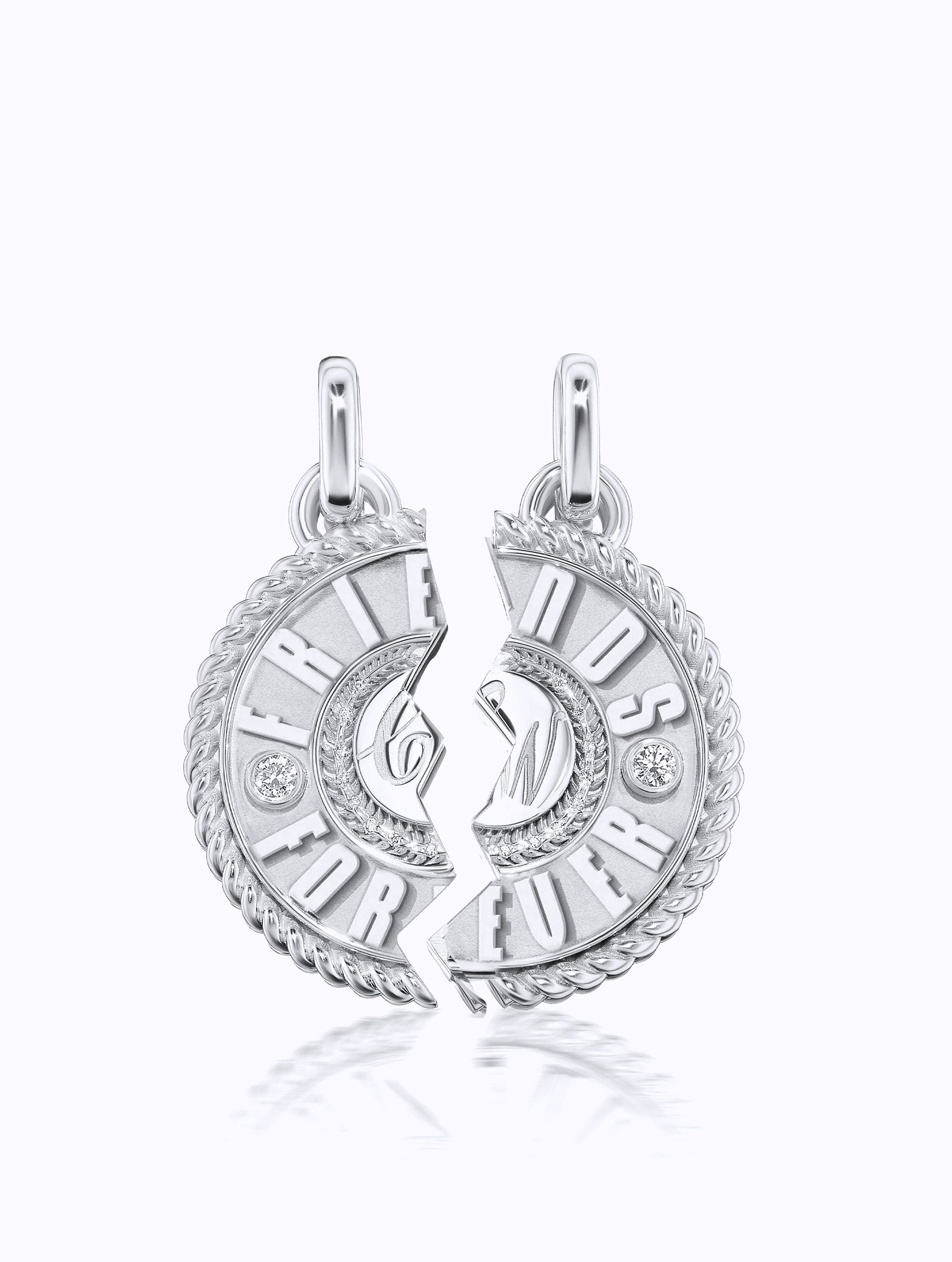 'FRIENDS FOREVER' DUET MEDALLION SET