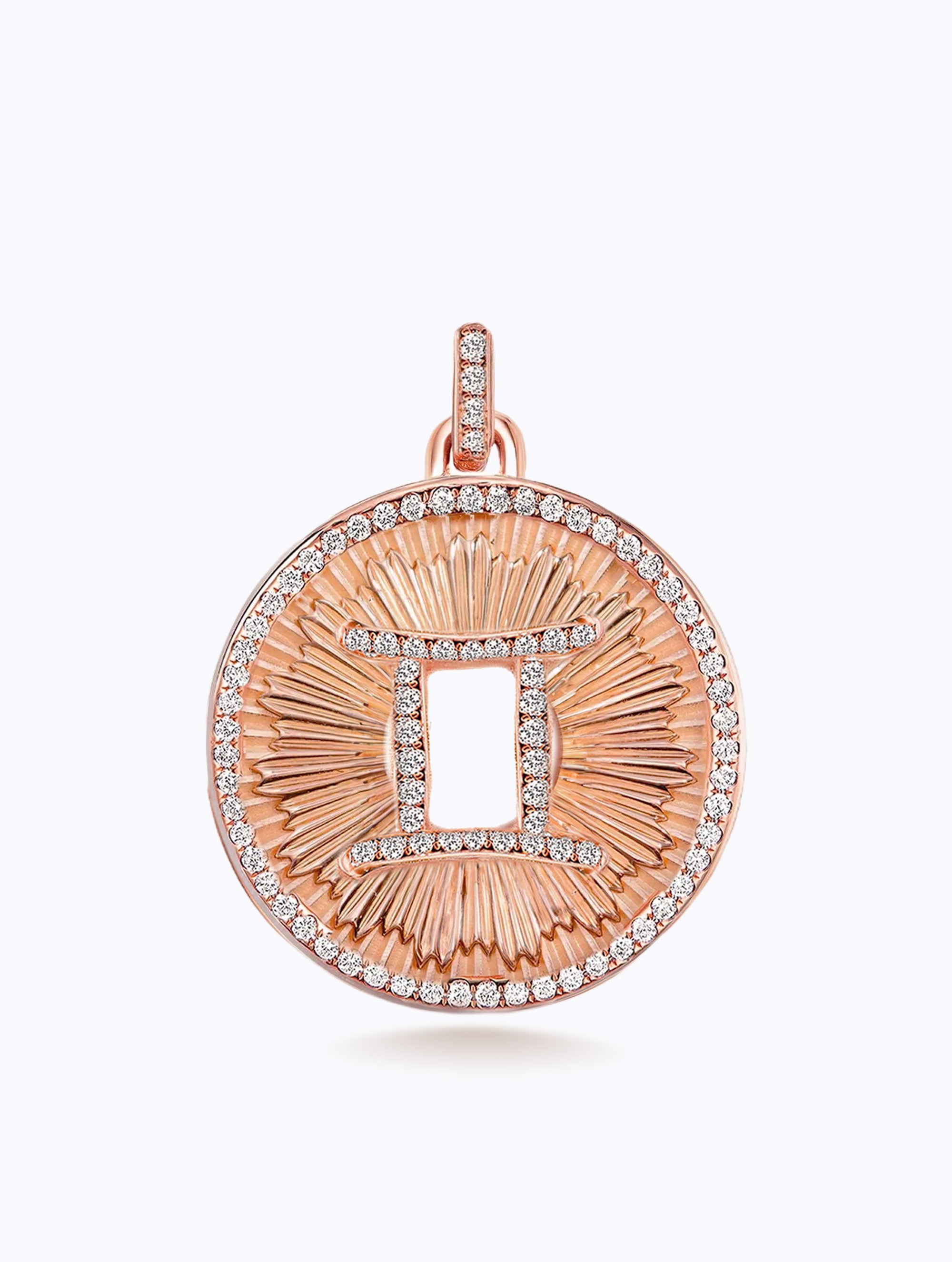 Aurora All Diamond Zodiac Medallion