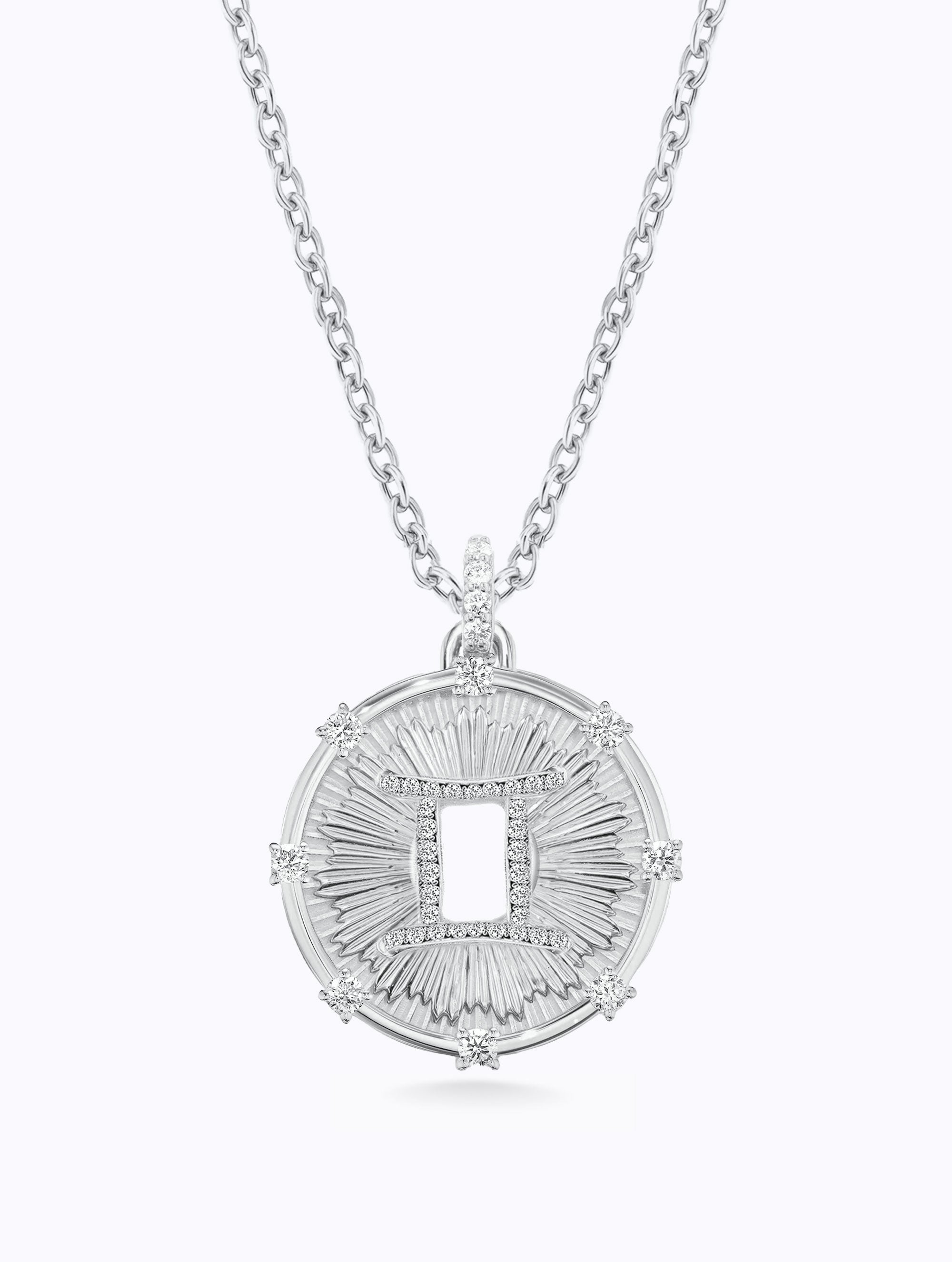 Aurora Diamond Zodiac Medallion