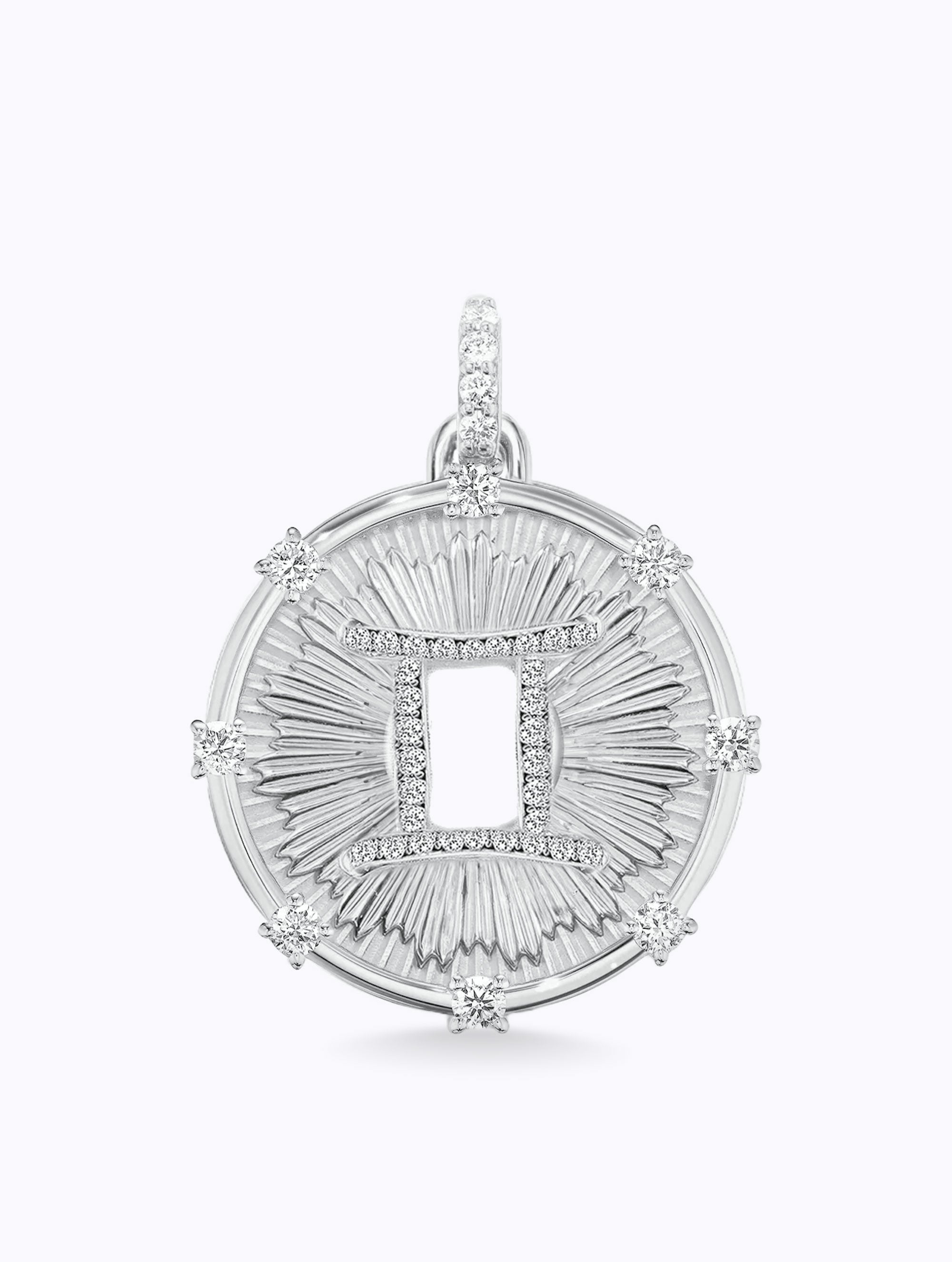 Aurora Diamond Zodiac Medallion