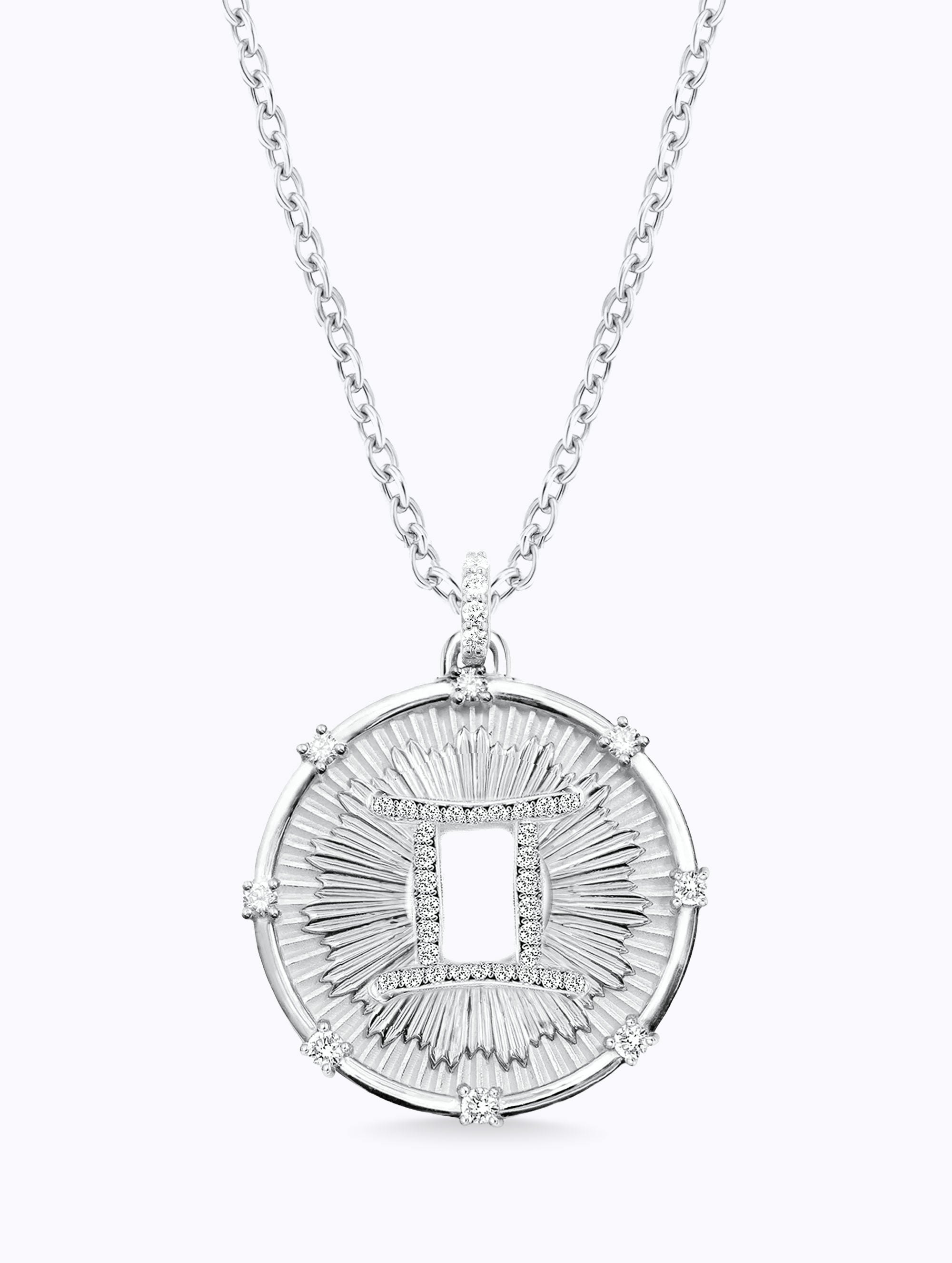 Aurora Diamond Zodiac Medallion