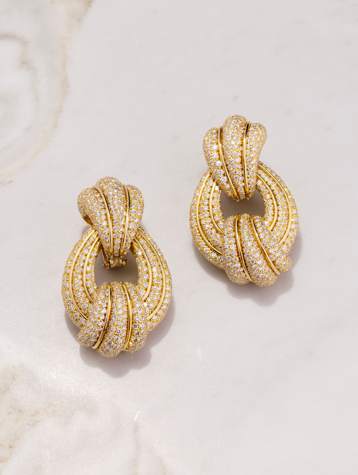 Henry Dunay Diamond Hoop Earrings