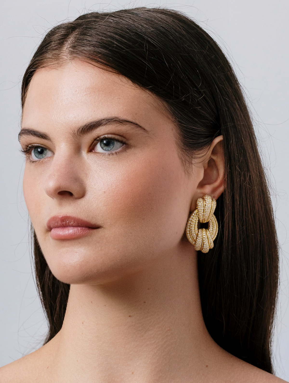 Henry Dunay Diamond Hoop Earrings