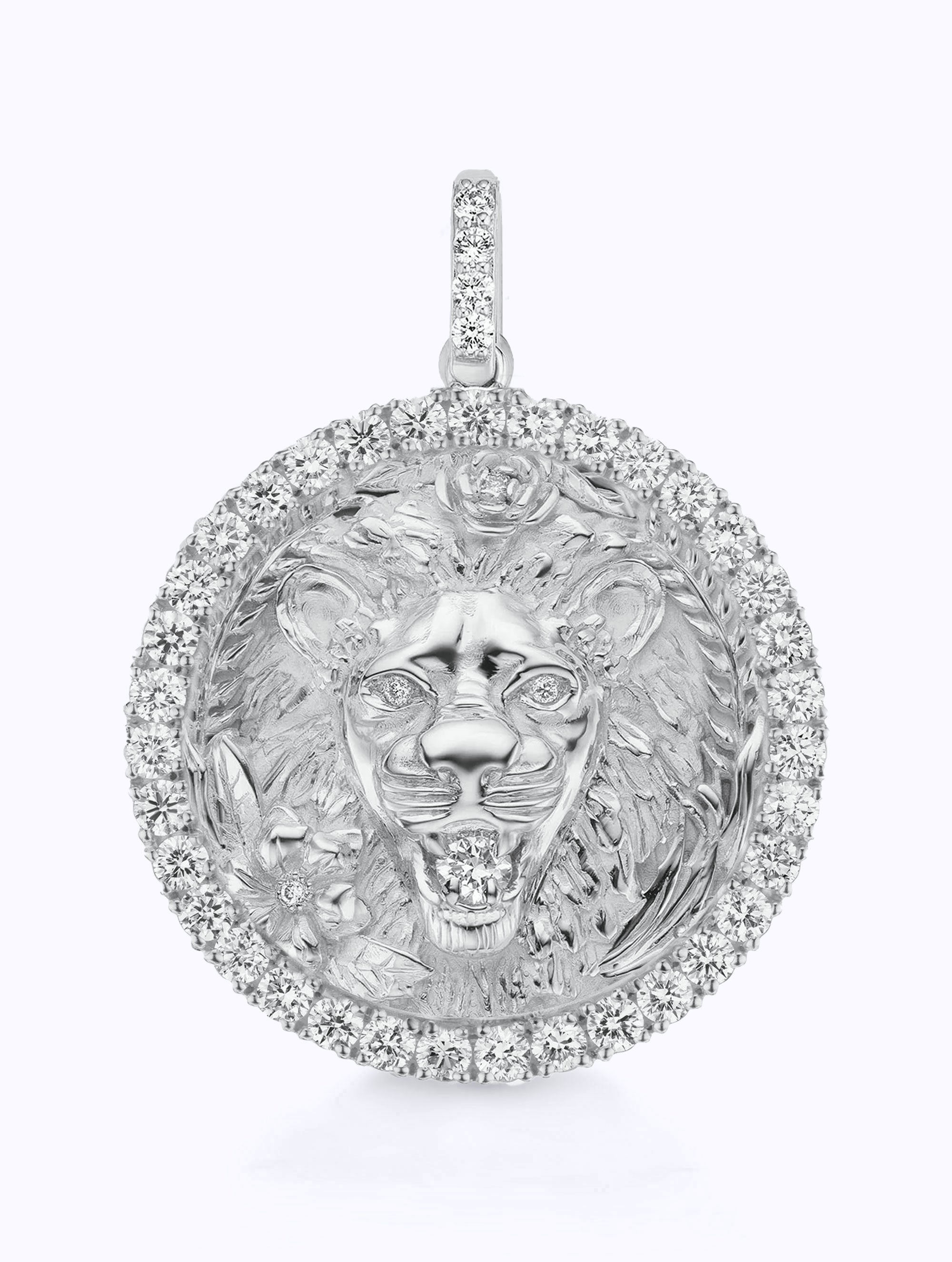 ALL DIAMOND ZODIAC MEDALLION