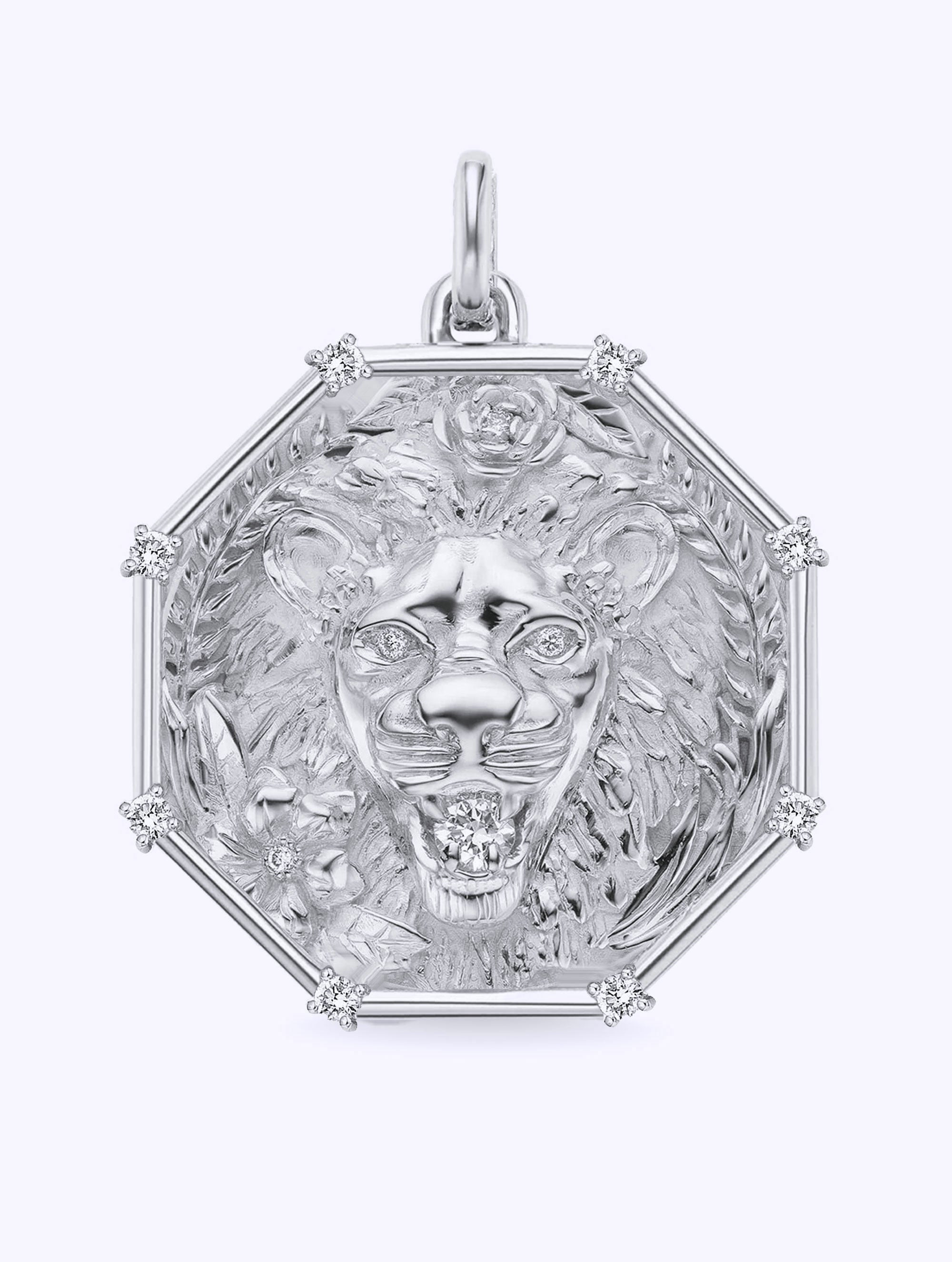 8 DIAMOND TALISMAN ZODIAC MEDALLION