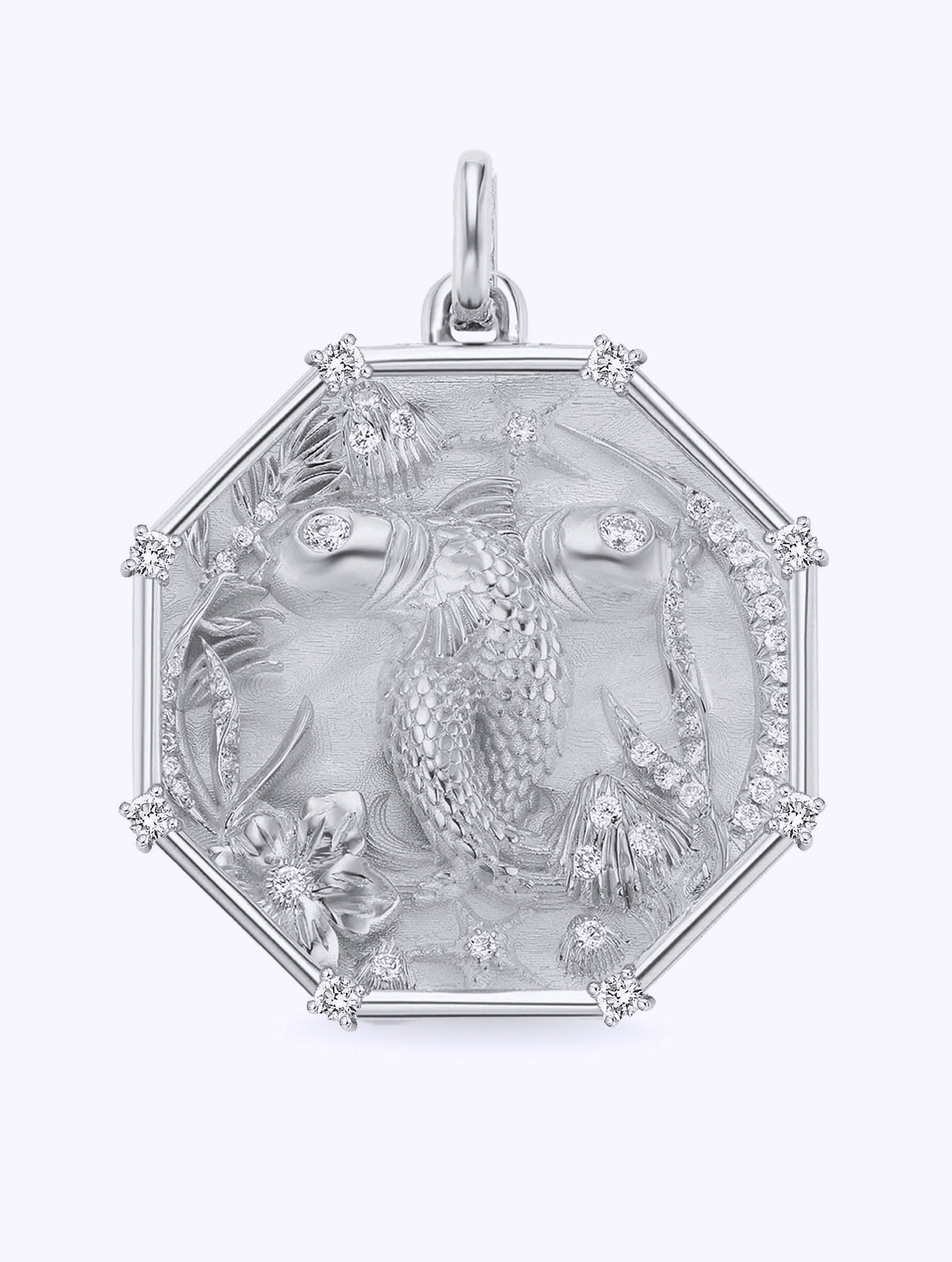 8 DIAMOND TALISMAN ZODIAC MEDALLION