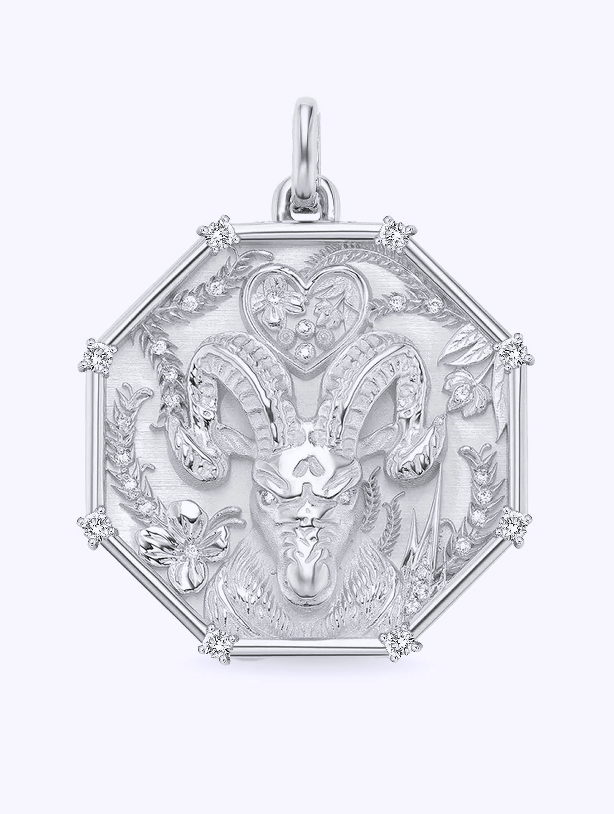 8 DIAMOND TALISMAN ZODIAC MEDALLION