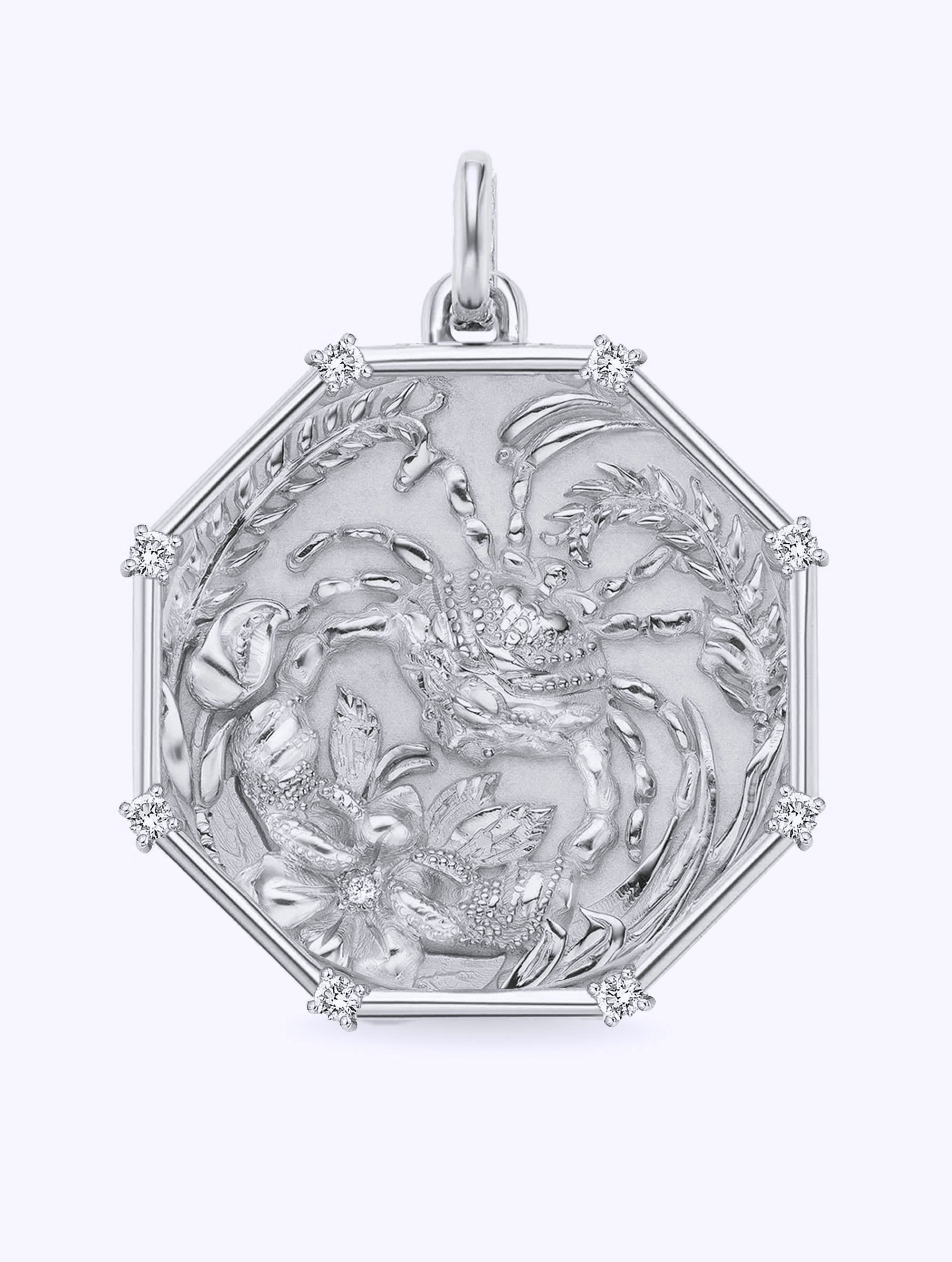 8 DIAMOND TALISMAN ZODIAC MEDALLION