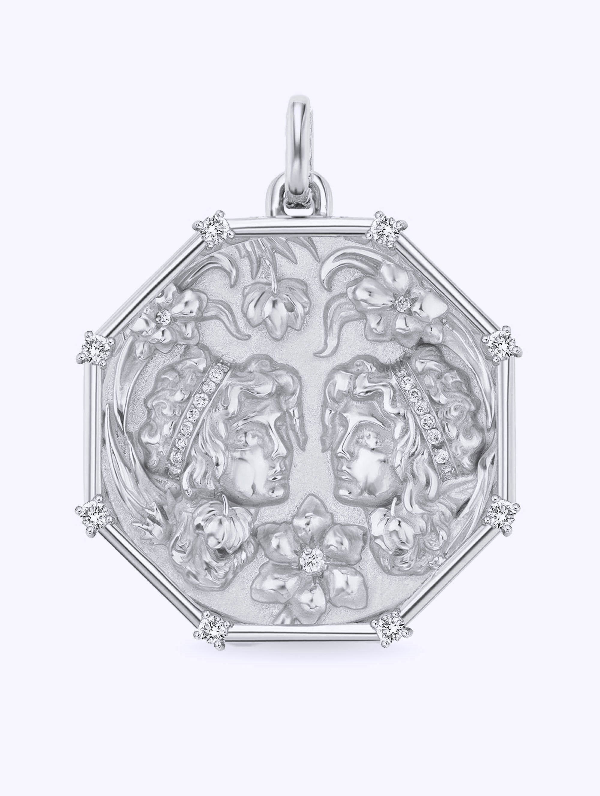 8 DIAMOND TALISMAN ZODIAC MEDALLION