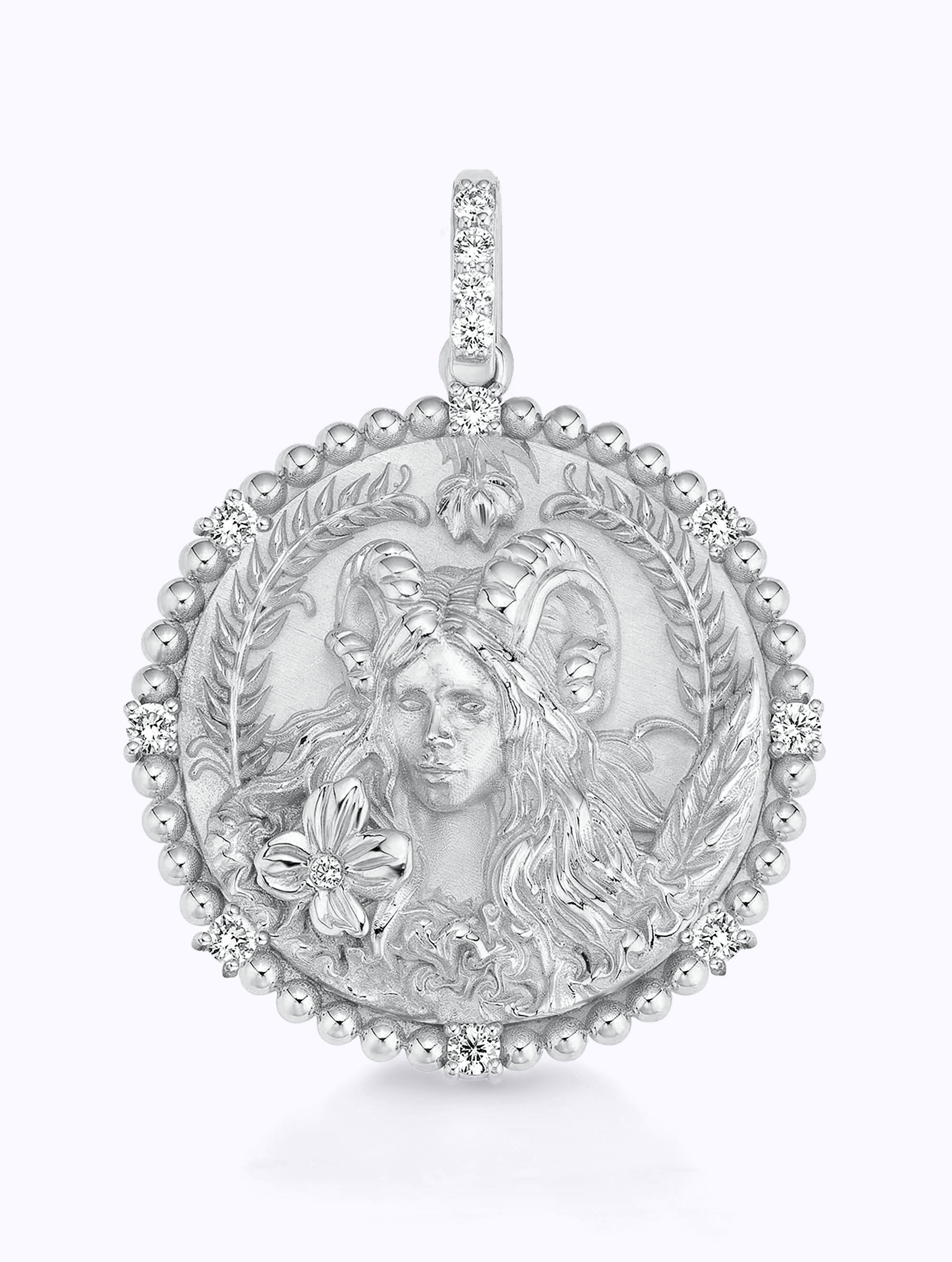 8 DIAMOND ZODIAC MEDALLION