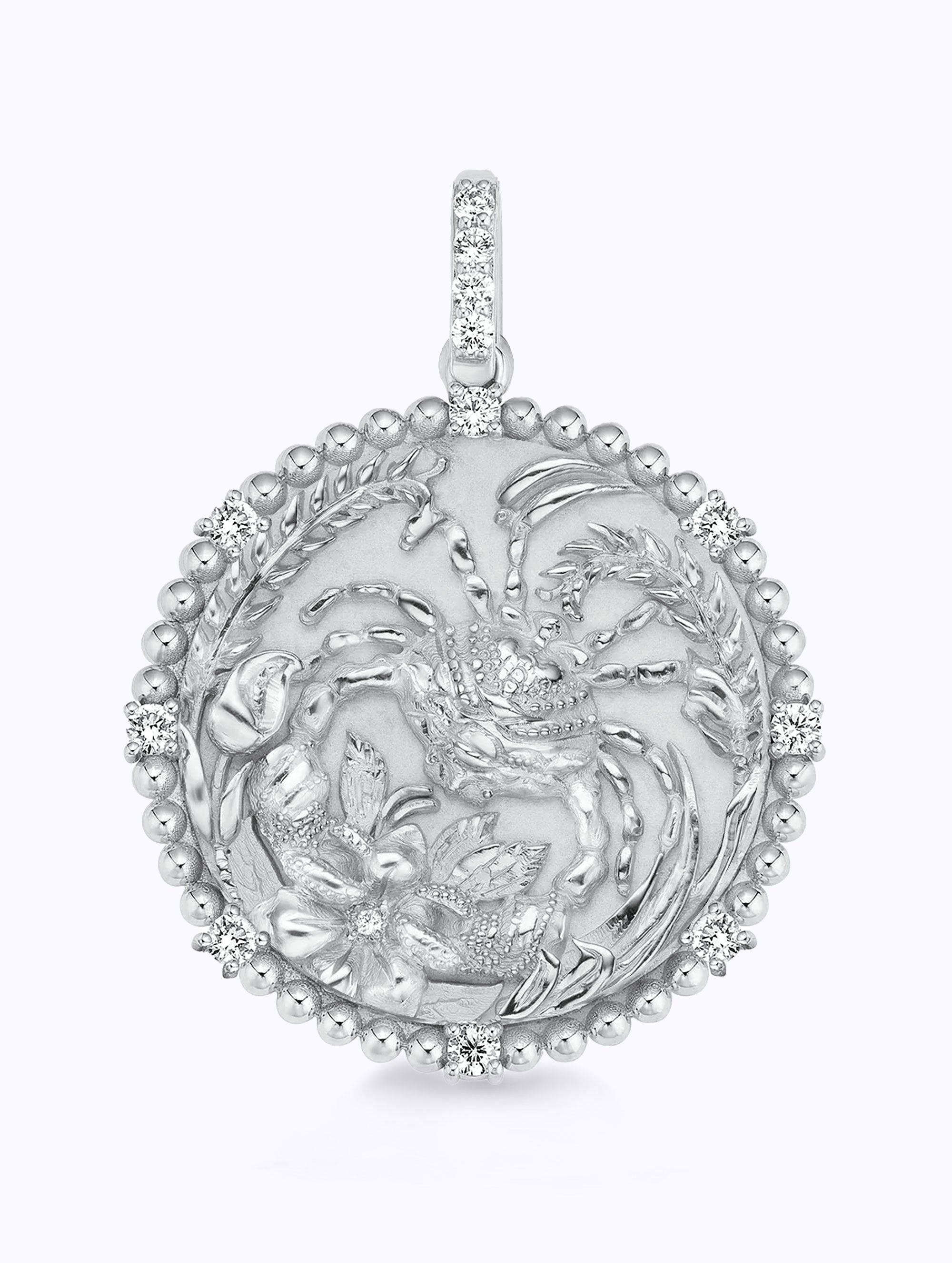 8 DIAMOND ZODIAC MEDALLION